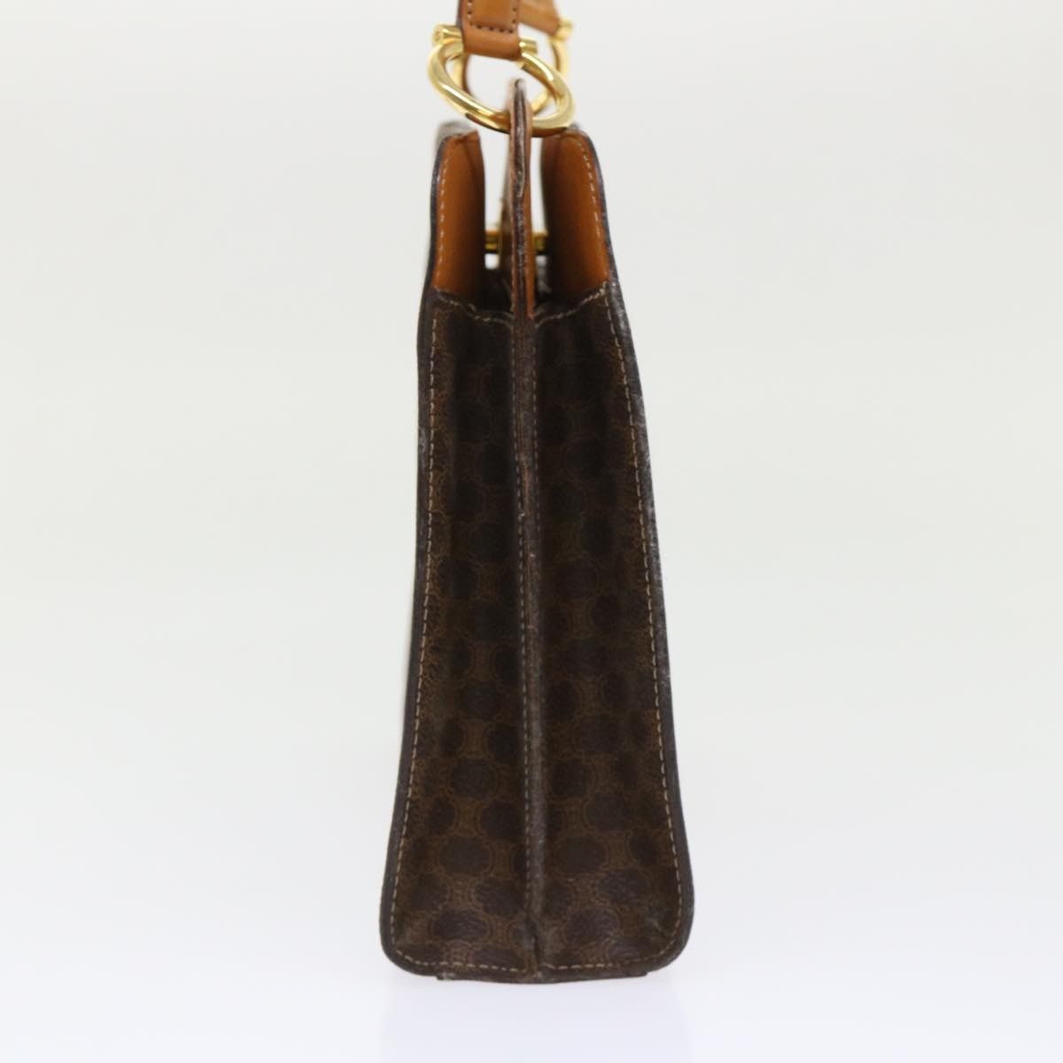 Celine CELINE Macadam Canvas Hand Bag Pvc Leather Brown Size ONE SIZE - 5 Thumbnail