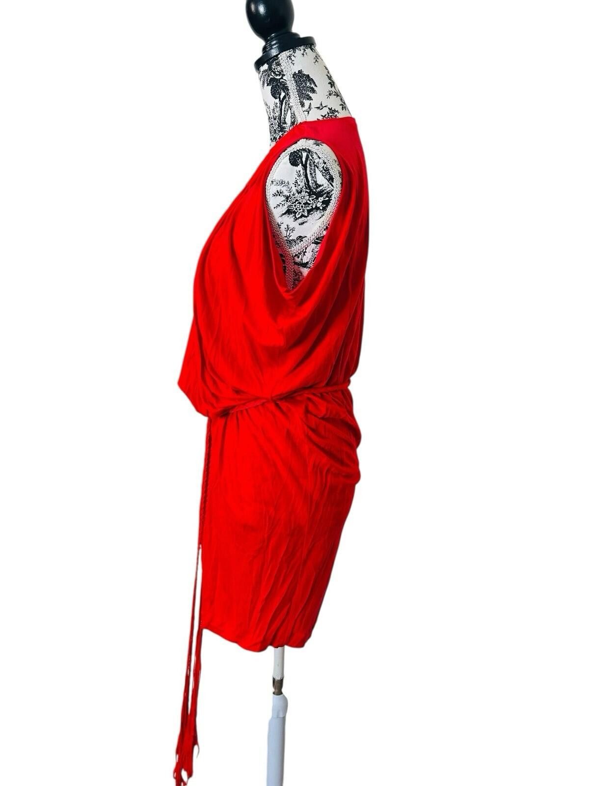 Country Road Country Road Drape Dress Waist Tie Red - Size XS (#006) Size XS / US 0-2 / IT 36-38 - 6 Thumbnail