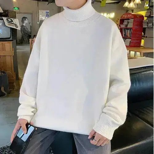 Aran Isles Knitwear × Japanese Brand Warm sweater with a neck Size US L / EU 52-54 / 3 - 4 Thumbnail