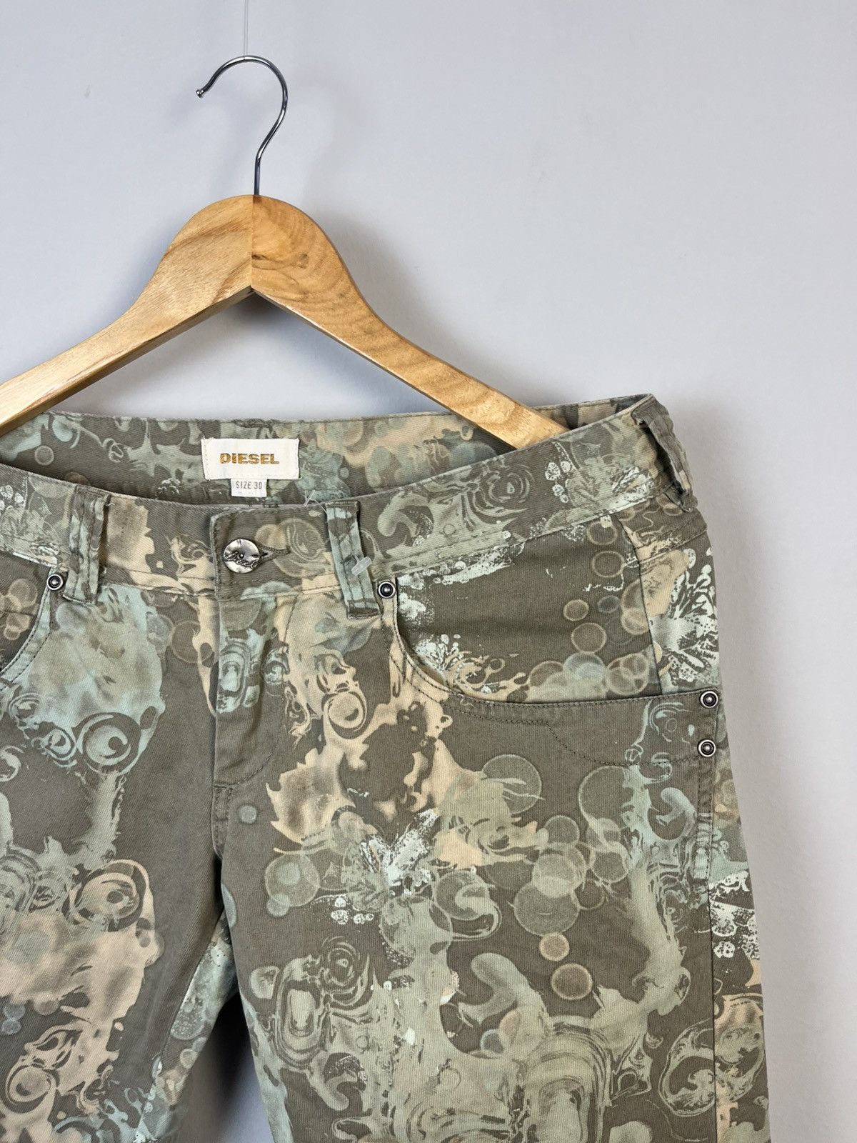 Diesel × Vintage Diesel Avant Garde Vintage Cotton Y2K Rare Pants Size 27" / US 4 / IT 40 - 3 Thumbnail