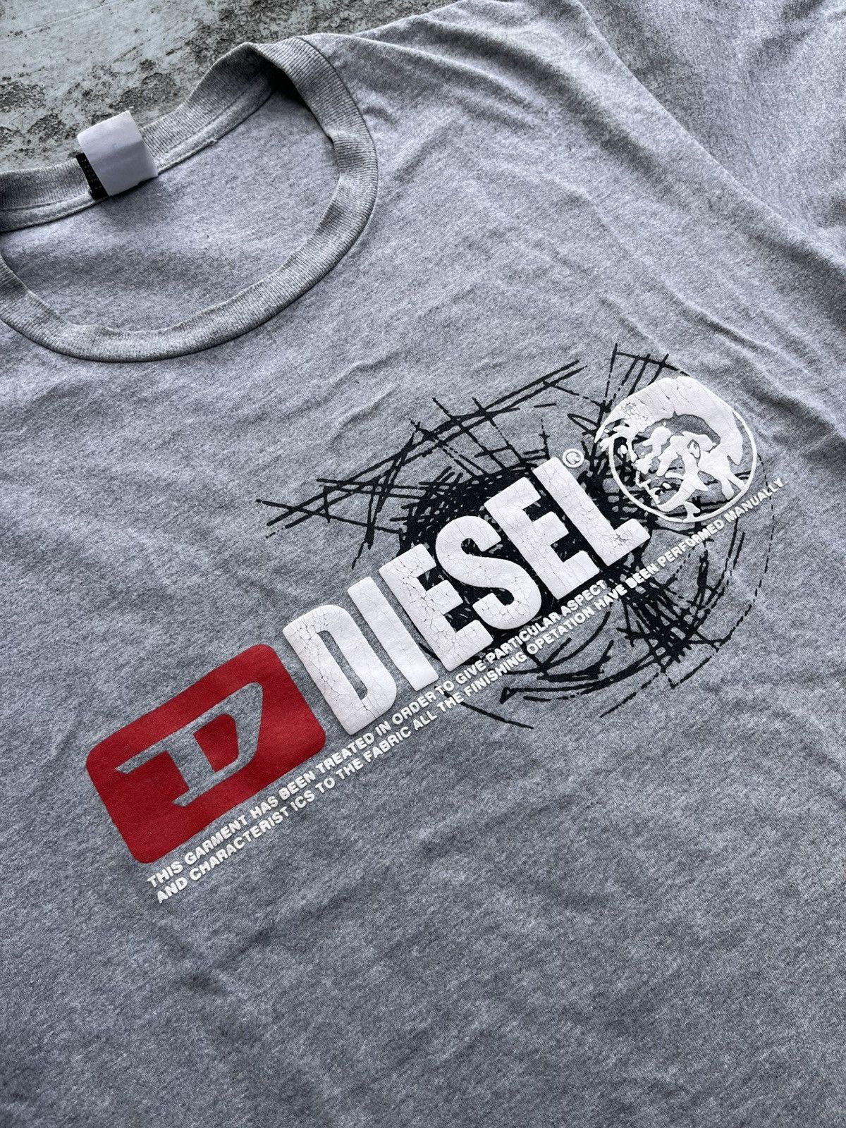 Diesel BIDING OFFER ❗️Crazy Y2K Diesel Logo Tee Size US S / EU 44-46 / 1 - 3 Thumbnail