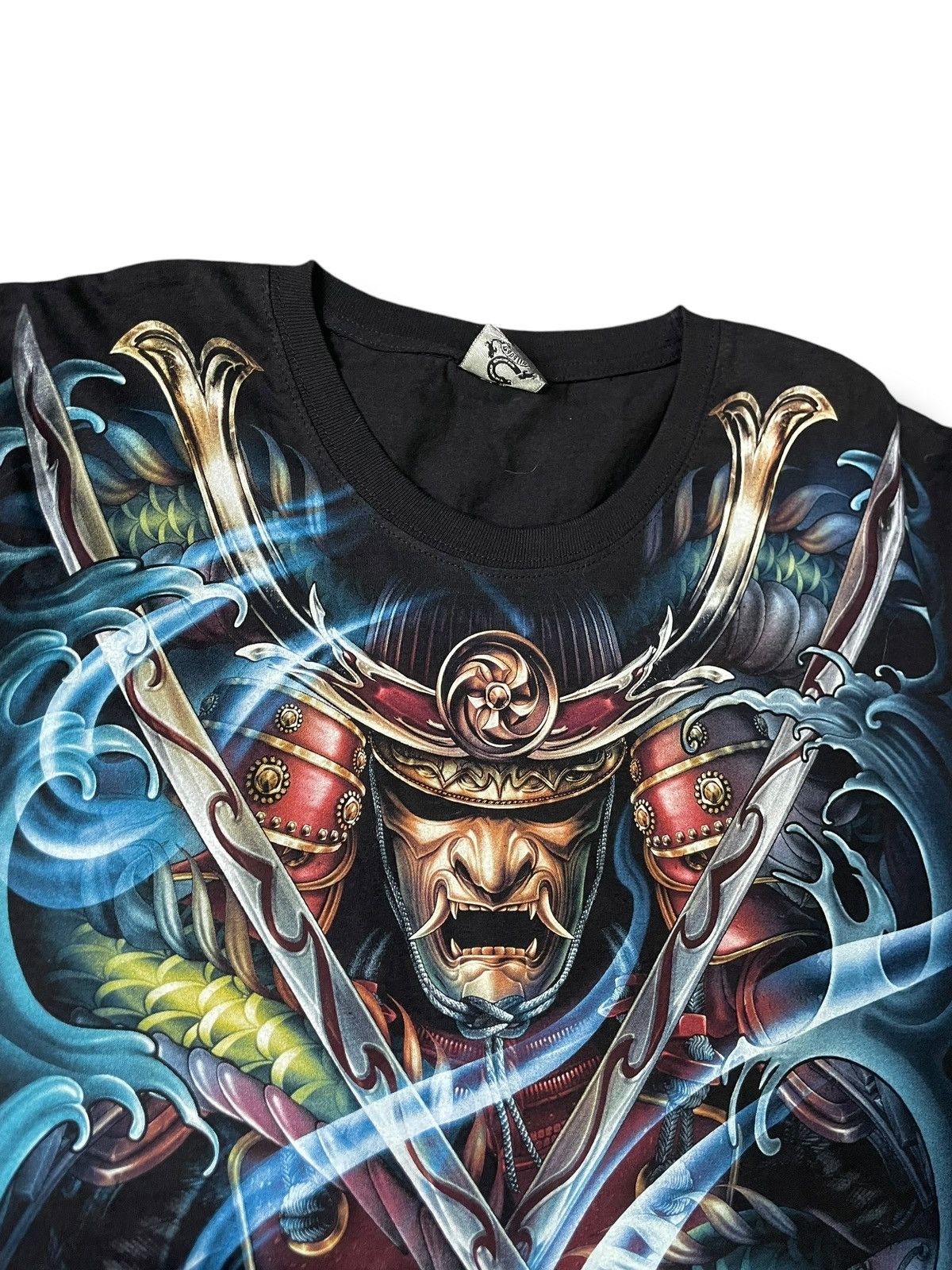 Designer × Japanese Brand × Vintage Caballo x Samurai Over Print Men’s Tshirt (35) Size US XL / EU 56 / 4 - 5 Thumbnail