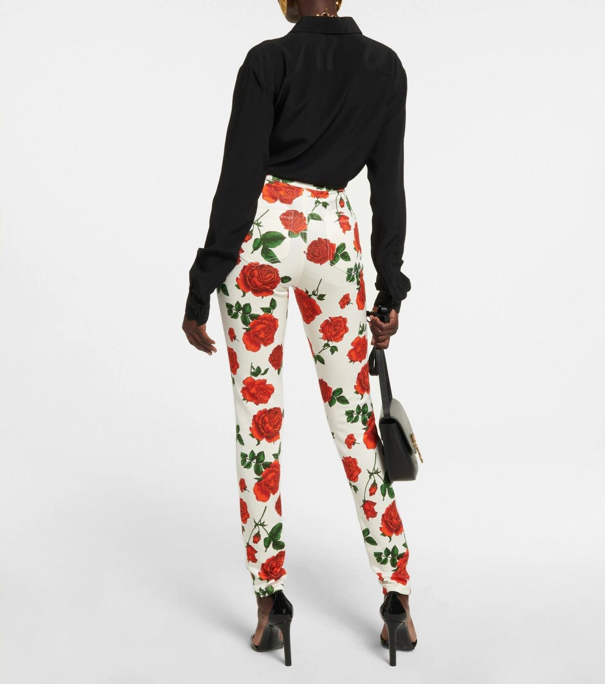 Saint Laurent Paris o1y0126 Floral Sweatpant in Multicolor Size 28" / US 6 / IT 42 - 5 Thumbnail