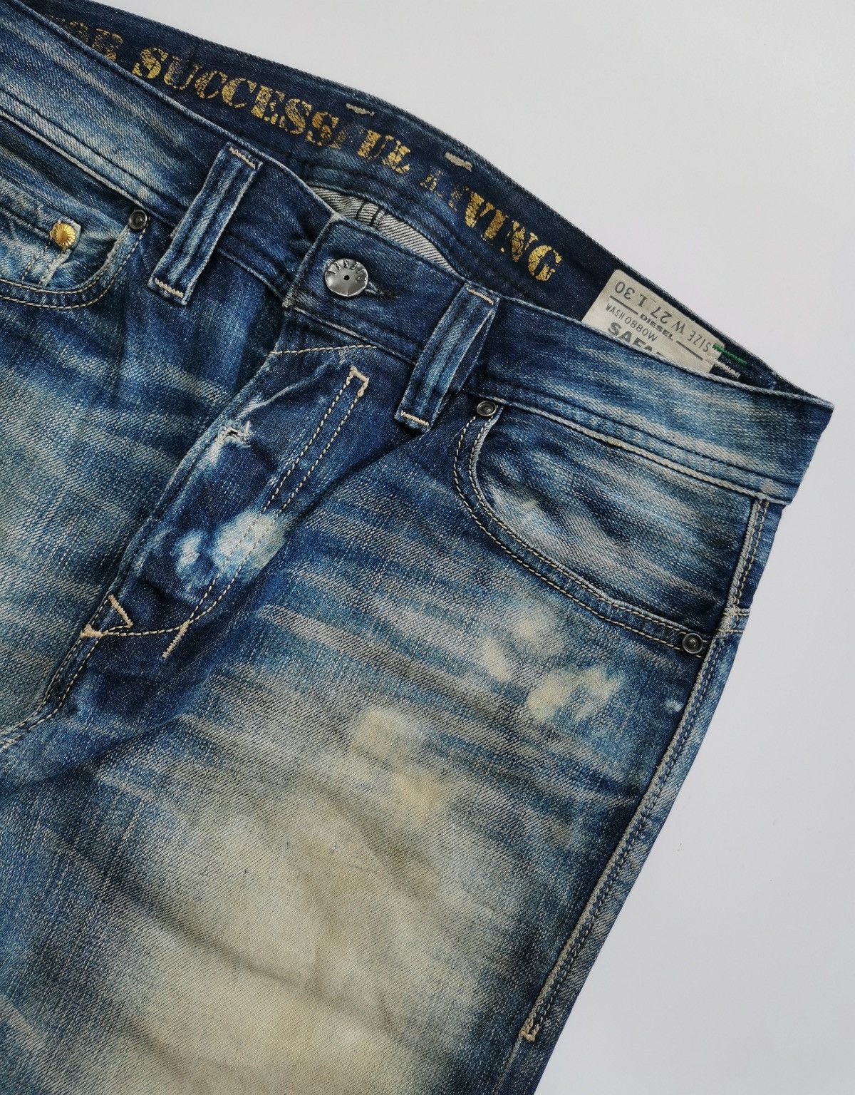 Diesel Black Gold Diesel Mudwash Safado Denim Jeans Size US 30 / EU 46 - 5 Thumbnail