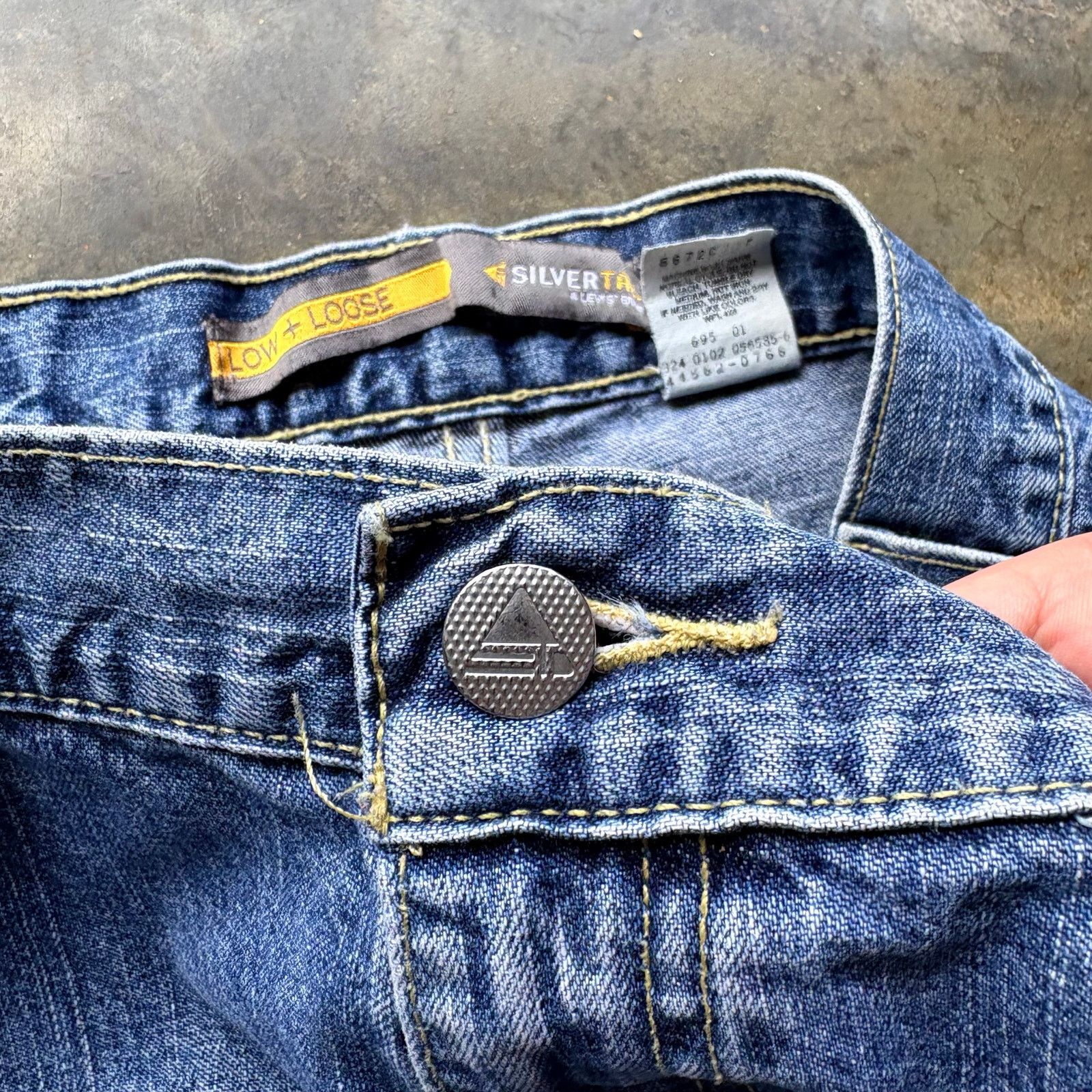 Levi's Crazy Vintage Baggy Wide Leg Levis Silver Tab Jeans Size US 36 / EU 52 - 6 Thumbnail