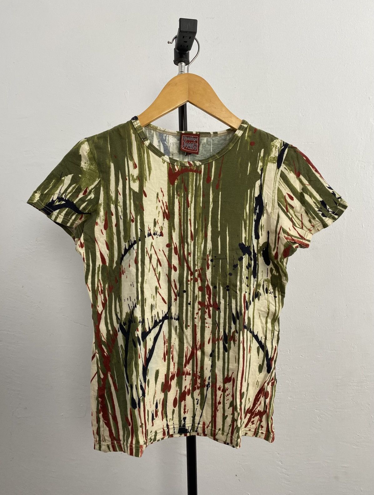 AW98 Jean paul gaultier blood paint splatter t-shirt