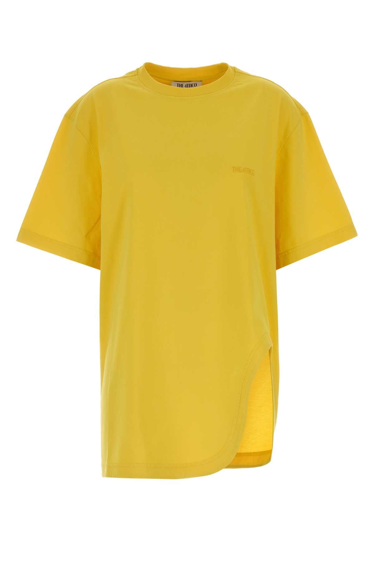 The Attico Yellow Cotton Oversize T-Shirt Size XS / US 0-2 / IT 36-38 - 1 Thumbnail