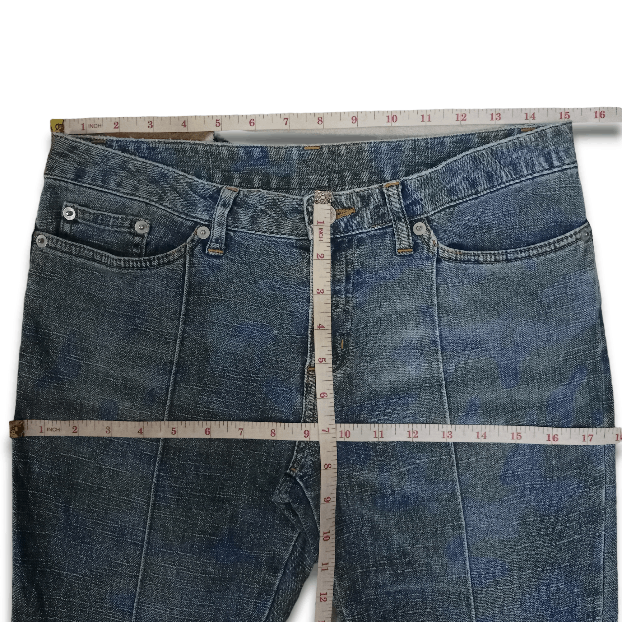 Japanese Brand Vintage Japanese Brand Camo Style Flare Jeans 30x29 Size US 30 / EU 46 - 8 Thumbnail