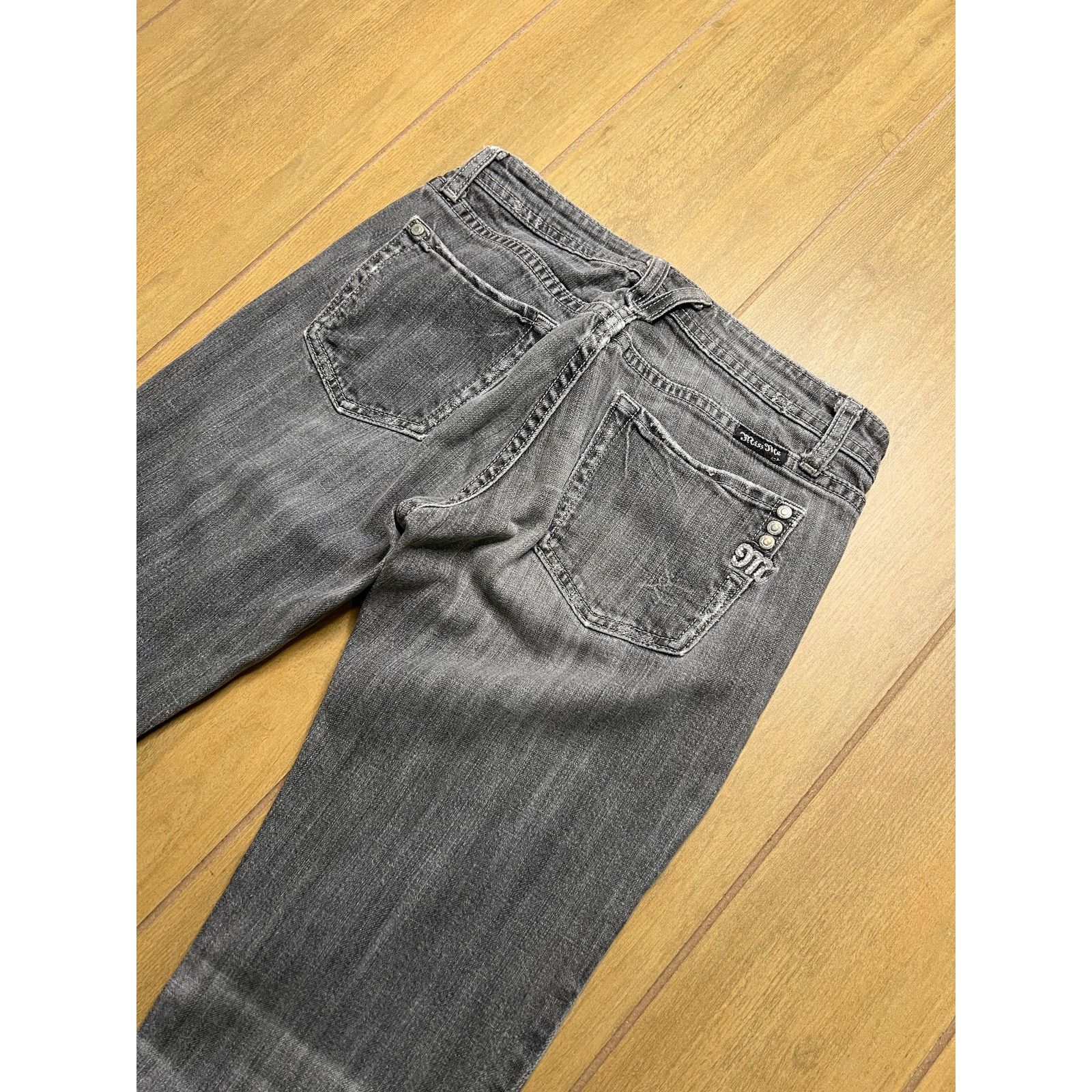 Miss Me MISS ME SKINNY GRAY JEANS RHINESTONE SZ 28 Y2K LOW RISE Size 28" / US 6 / IT 42 - 7 Thumbnail