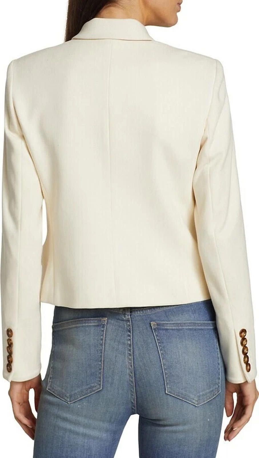 Veronica Beard Veronica Beard Boon Ecru Ivory Blazer Jacket Size 4 Crepe Size S / US 4 / IT 40 - 6 Thumbnail