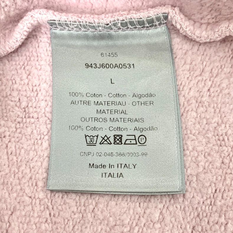 Dior Dior Pink logo embroidered cotton hooded drawstring long-sl Size US L / EU 52-54 / 3 - 7 Thumbnail
