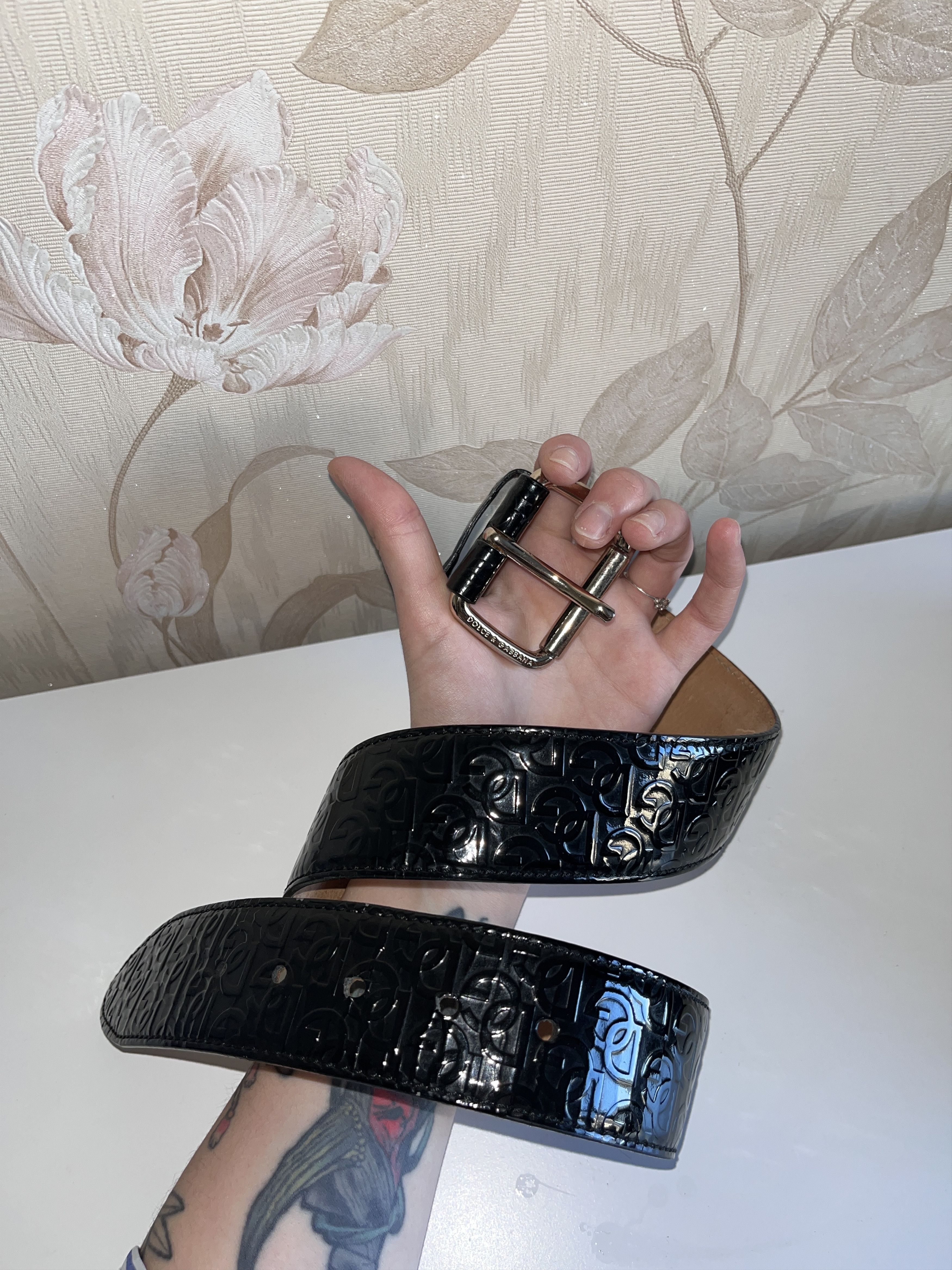 Dolce & Gabbana Vintage Dolce Gabbana Metal Big Logo DG Monogram Belt Y2K Size ONE SIZE - 1 Thumbnail