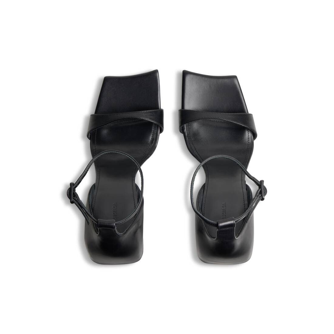 Balenciaga o1mt1gz0325 Hourglass 100mm Sandals in Black Size US 6 / IT 36 - 6 Thumbnail