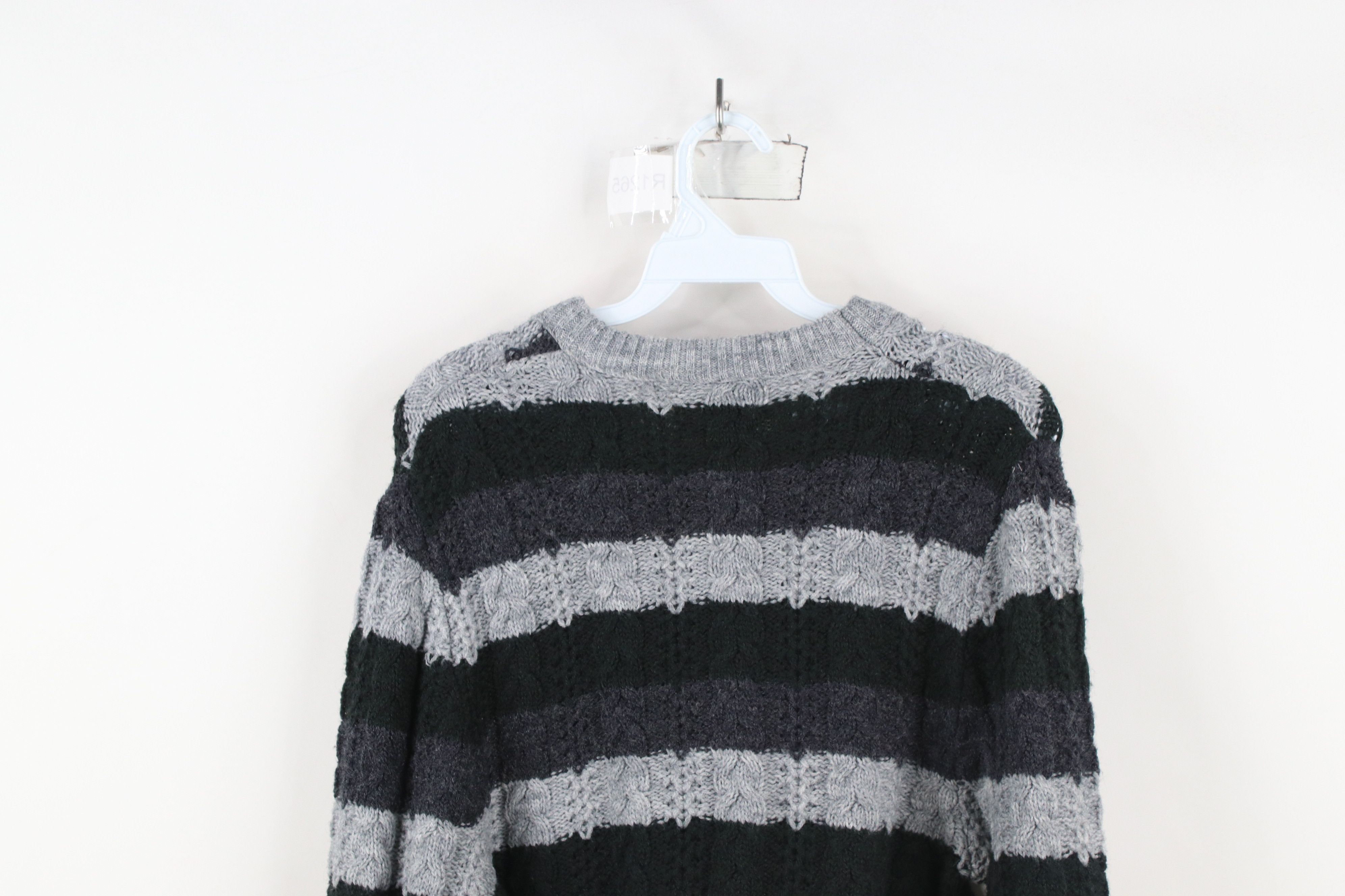 Vintage Vintage 70s Streetwear Block Chunky Cable Knit Sweater USA Size US M / EU 48-50 / 2 - 8 Thumbnail