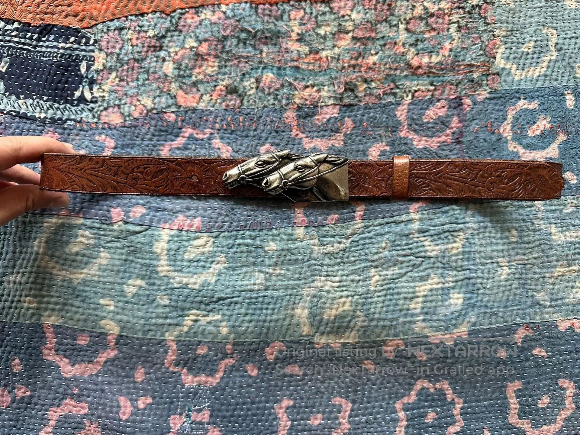 RRL Ralph Lauren polo ralph lauren detailed leather belt. Size ONE SIZE - 1 Thumbnail