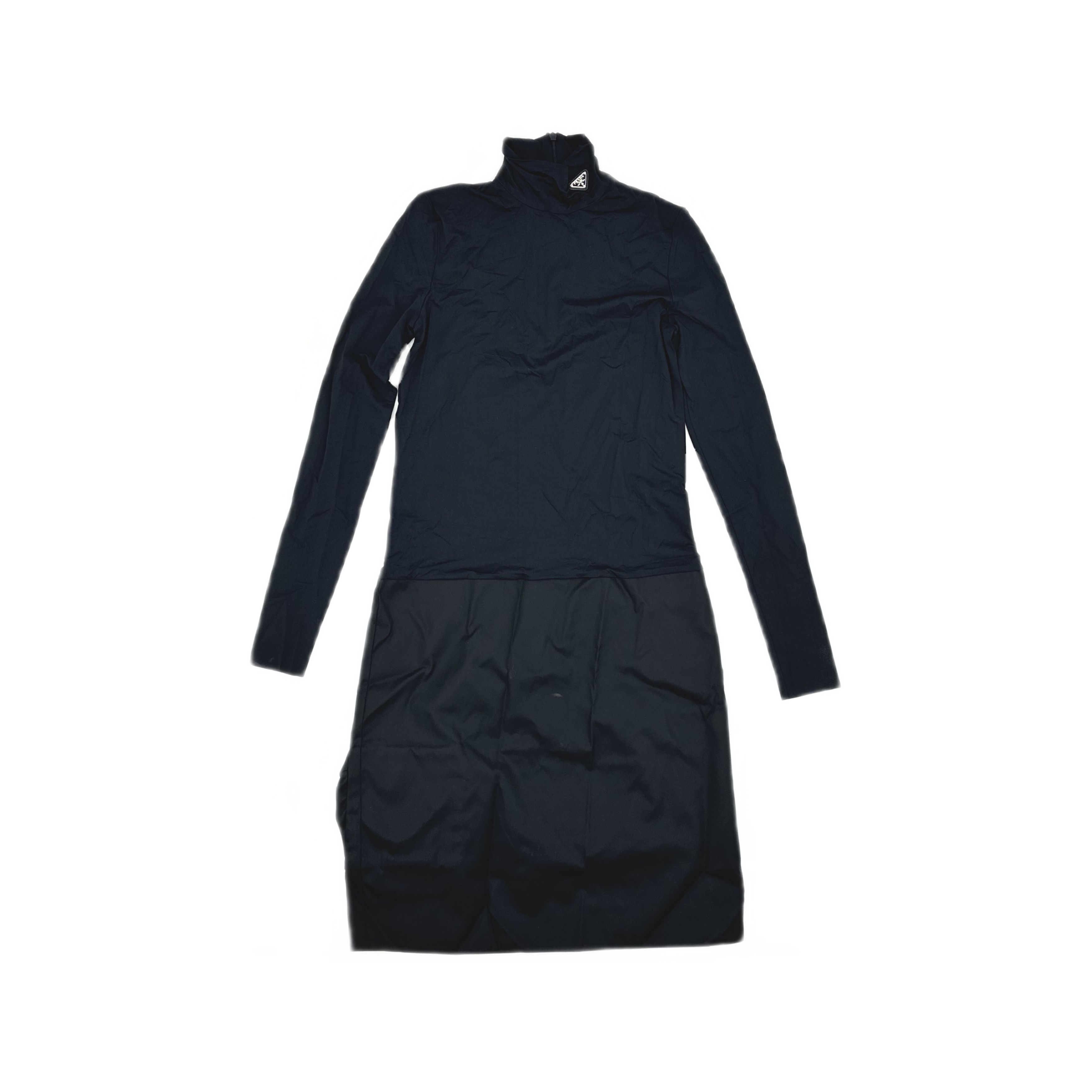 Prada Prada Re-Nylon Jersey Long Sleeve Dress Size 36 Size XS / US 0-2 / IT 36-38 - 1 Thumbnail