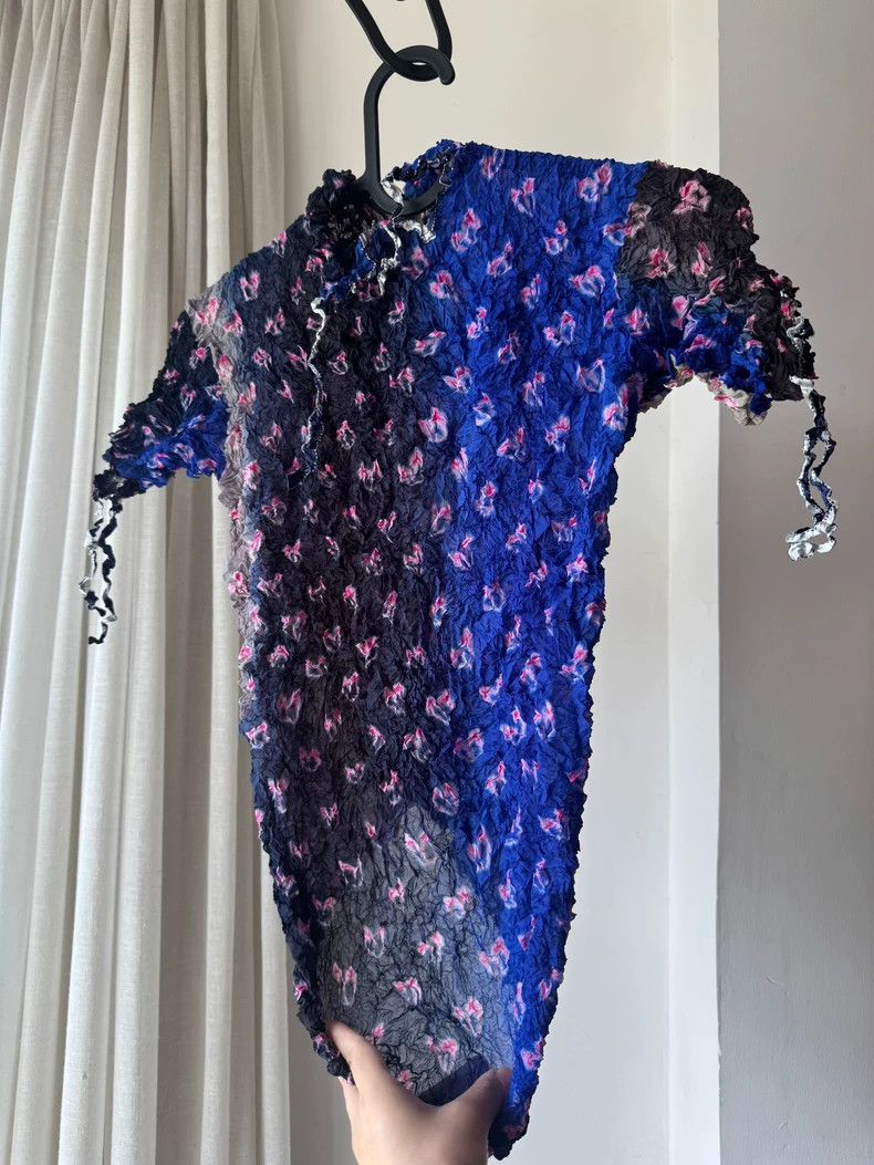 Issey Miyake issey miyake size:2 Tie-dyed gradient bubble top Size XXS / US 00 / IT 34 - 3 Thumbnail