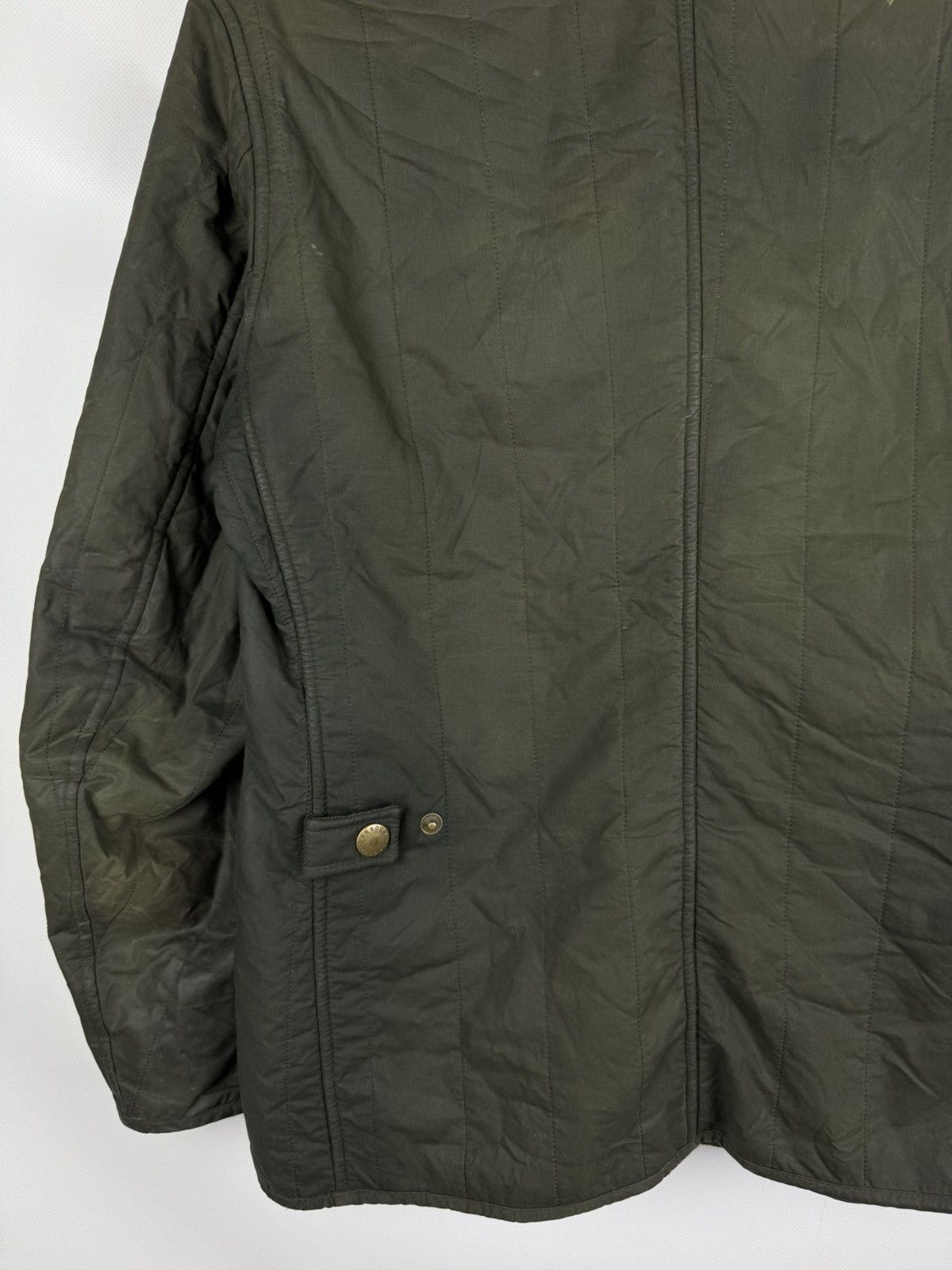Barbour Barbour Edderton Men’s Quilted Wax Waxed Cotton Jacket Size US S / EU 44-46 / 1 - 18 Thumbnail