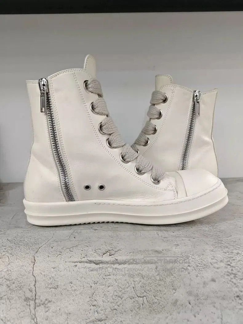 Rick Owens Rick Owens White High. Size US 9.5 / EU 42-43 - 6 Thumbnail