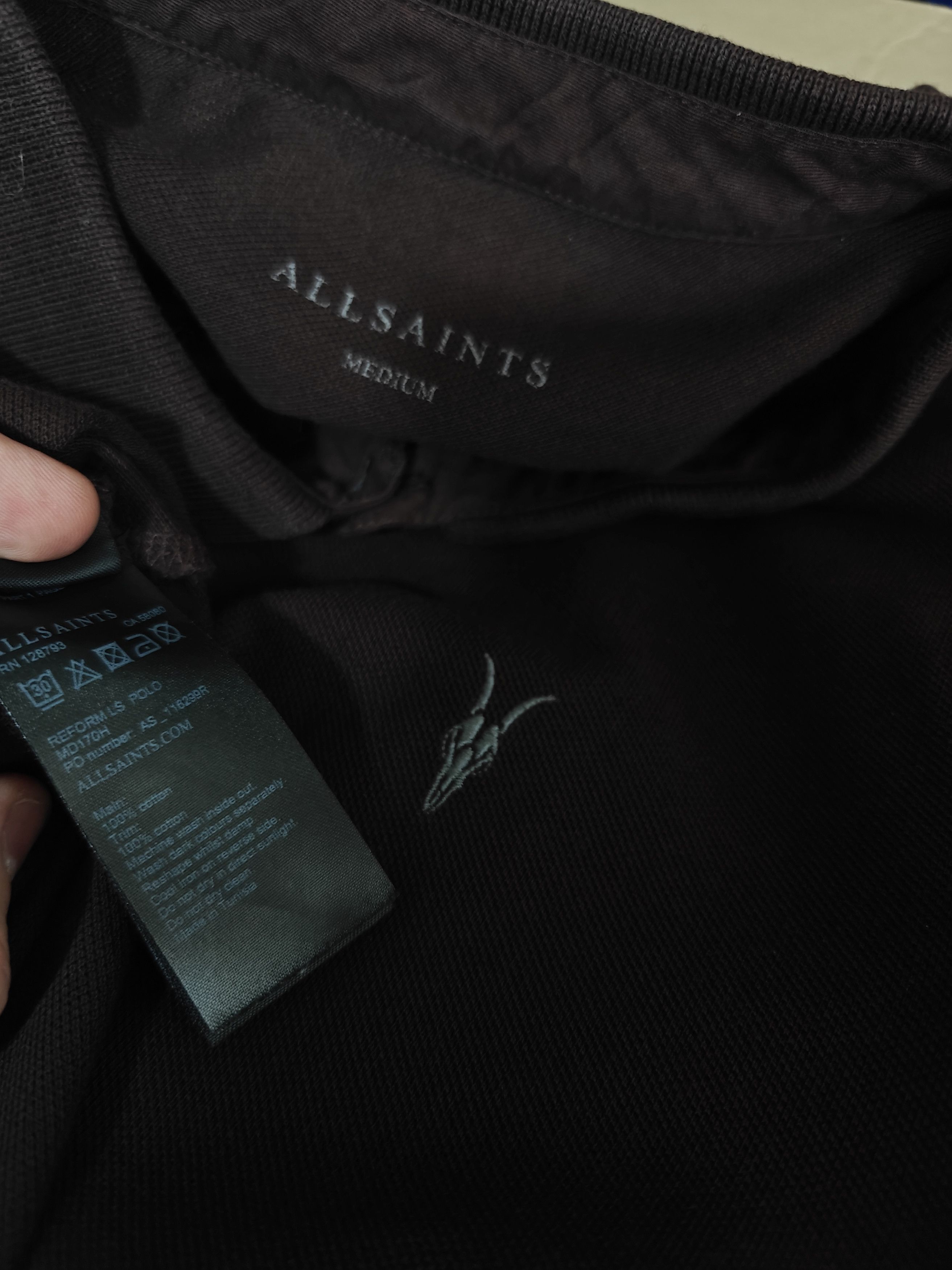 Allsaints Allsaints Longsleeve Brown Pullover Reform Polo M Size US M / EU 48-50 / 2 - 8 Thumbnail