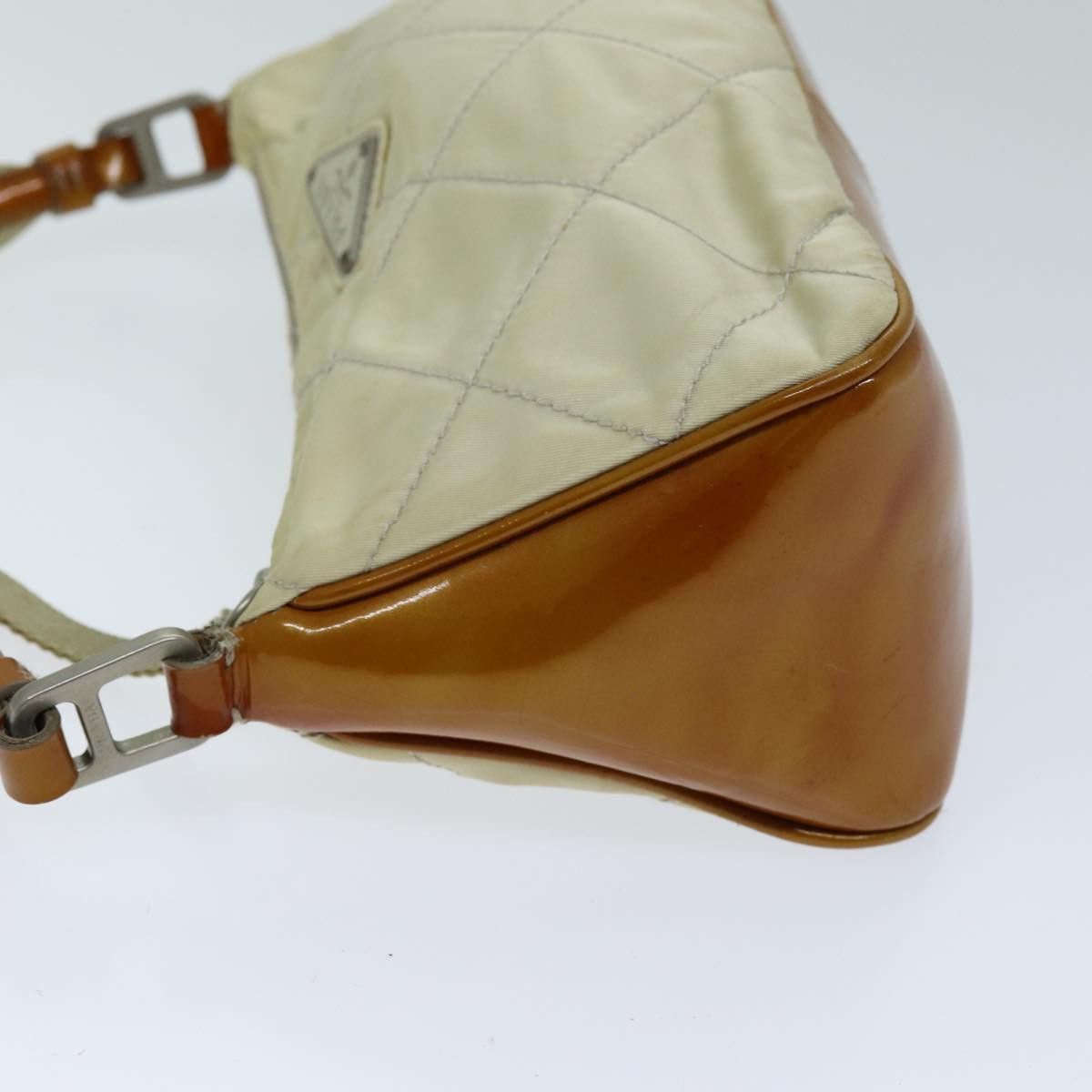 Prada PRADA Shoulder Bag Nylon Enamel Beige Brown Size ONE SIZE - 4 Thumbnail