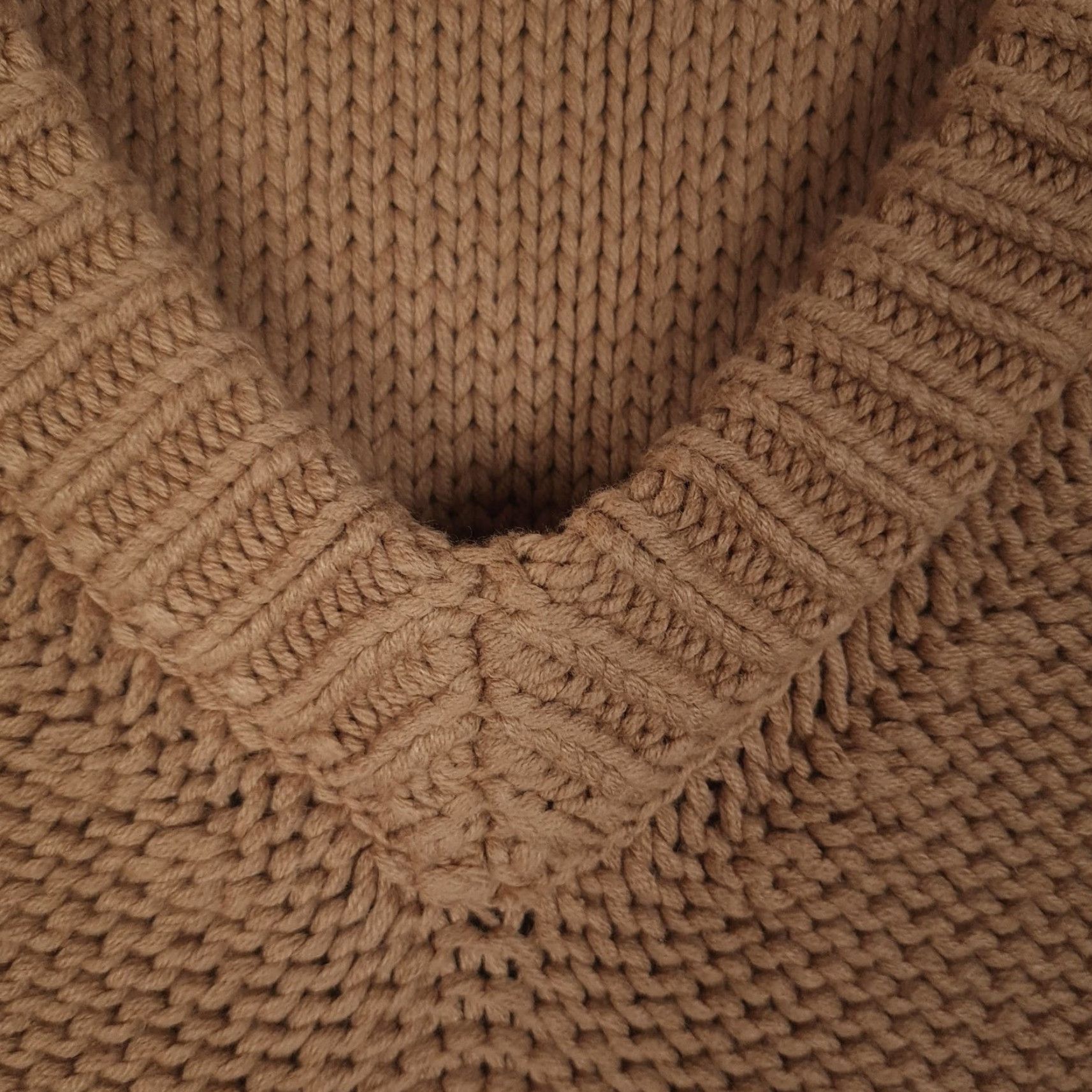 Free People Free People Sweater Womens Large Brown V-Neck Oversized Pullover Knits Chunky Knit Casual Fall Winter Size L / US 10 / IT 46 - 4 Thumbnail