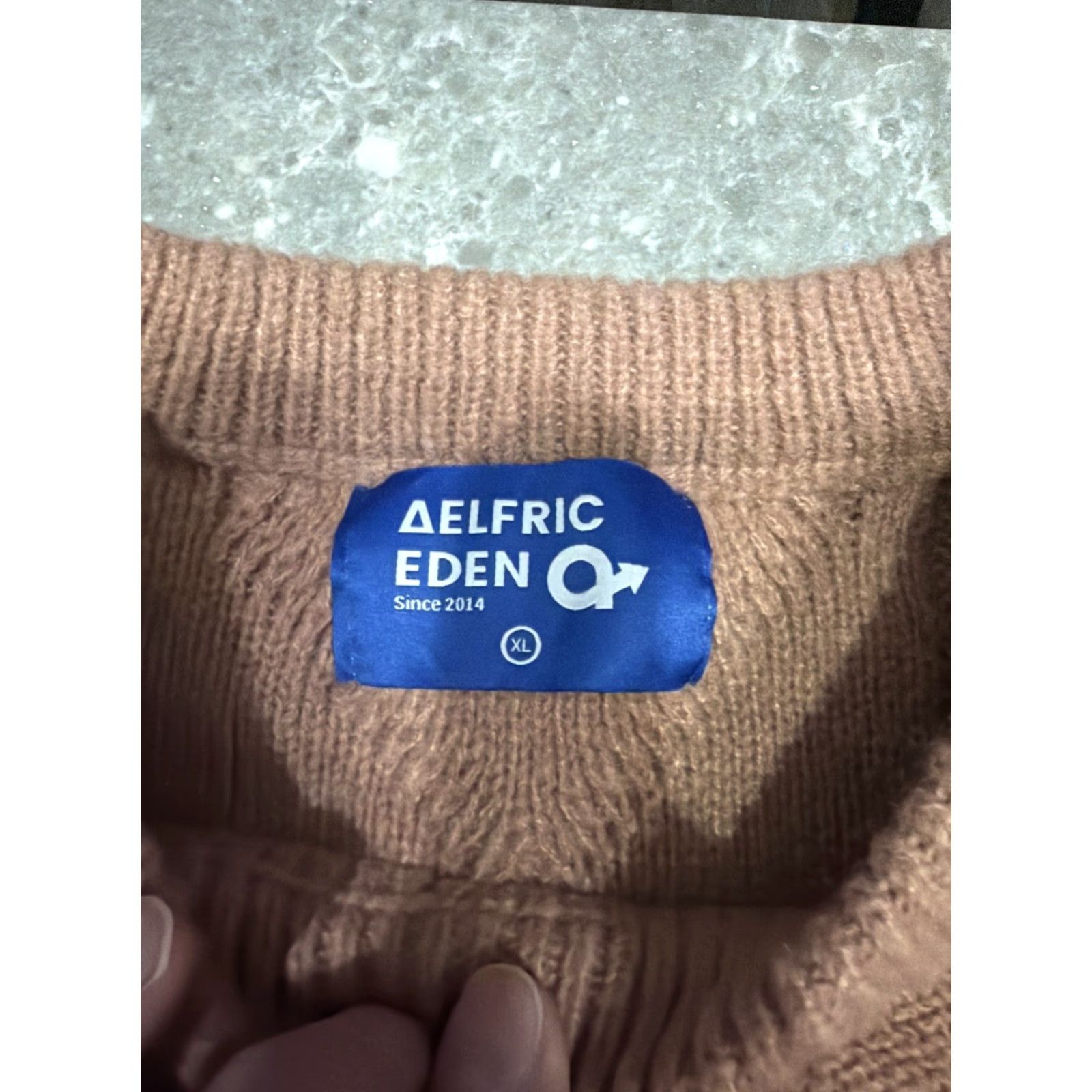 Vintage Aelfric Eden Sweater Women’s XL Peach Cable Knit Crewneck Pullover Size XL / US 12-14 / IT 48-50 - 2 Thumbnail