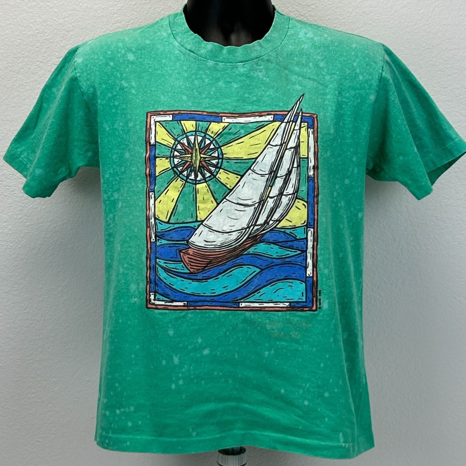 Vintage Vintage 90s Sailboat T Shirt Sailing Yachting S Small Size US S / EU 44-46 / 1 - 2 Thumbnail