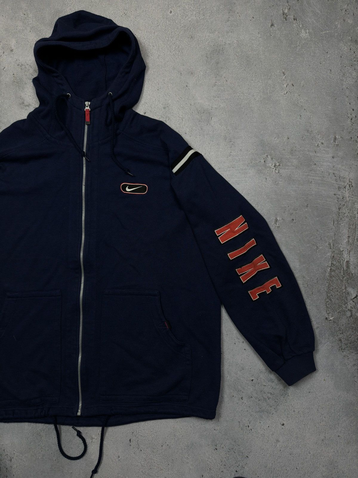 Nike Nike vintage hoodie 80s 90s navy swoosh logo acg Size US XXL / EU 58 / 5 - 2 Thumbnail