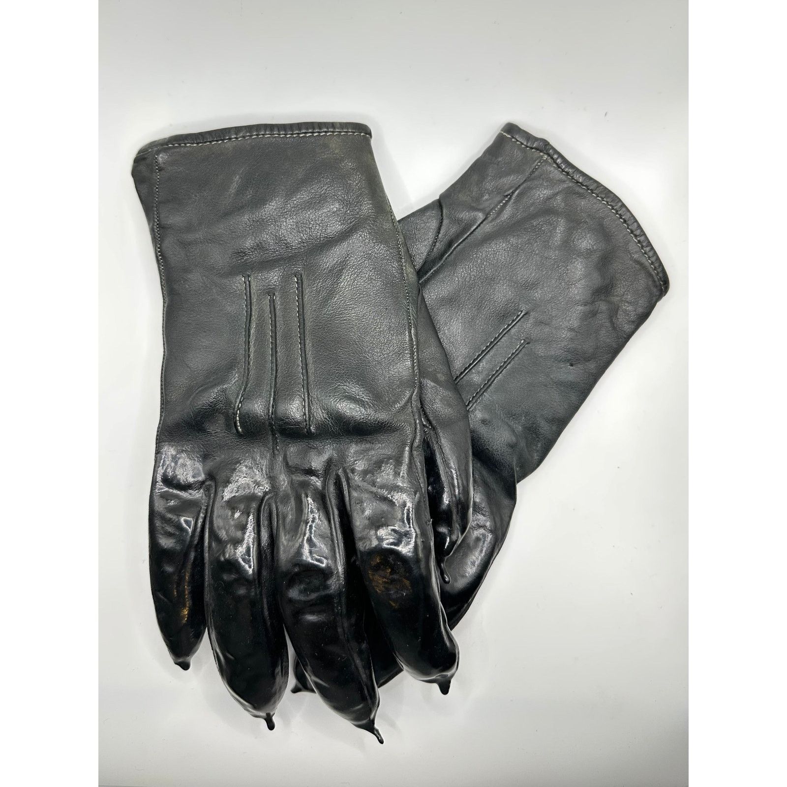 Carol Christian Poell Carol Christian Poell drip leather gloves Size ONE SIZE - 2 Thumbnail