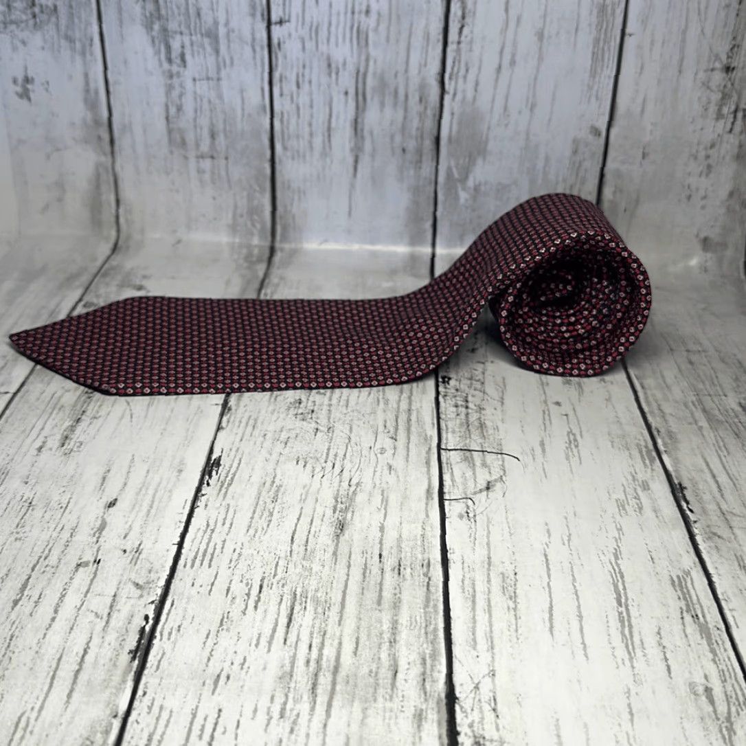 Brooks Brothers Brooks Brothers Makers Silk Tie Printed in Italy Multicolor Geometric Print Neck Tie L 57” W 4” Men One Size Red Blue Italy Made in USA Size ONE SIZE - 3 Thumbnail