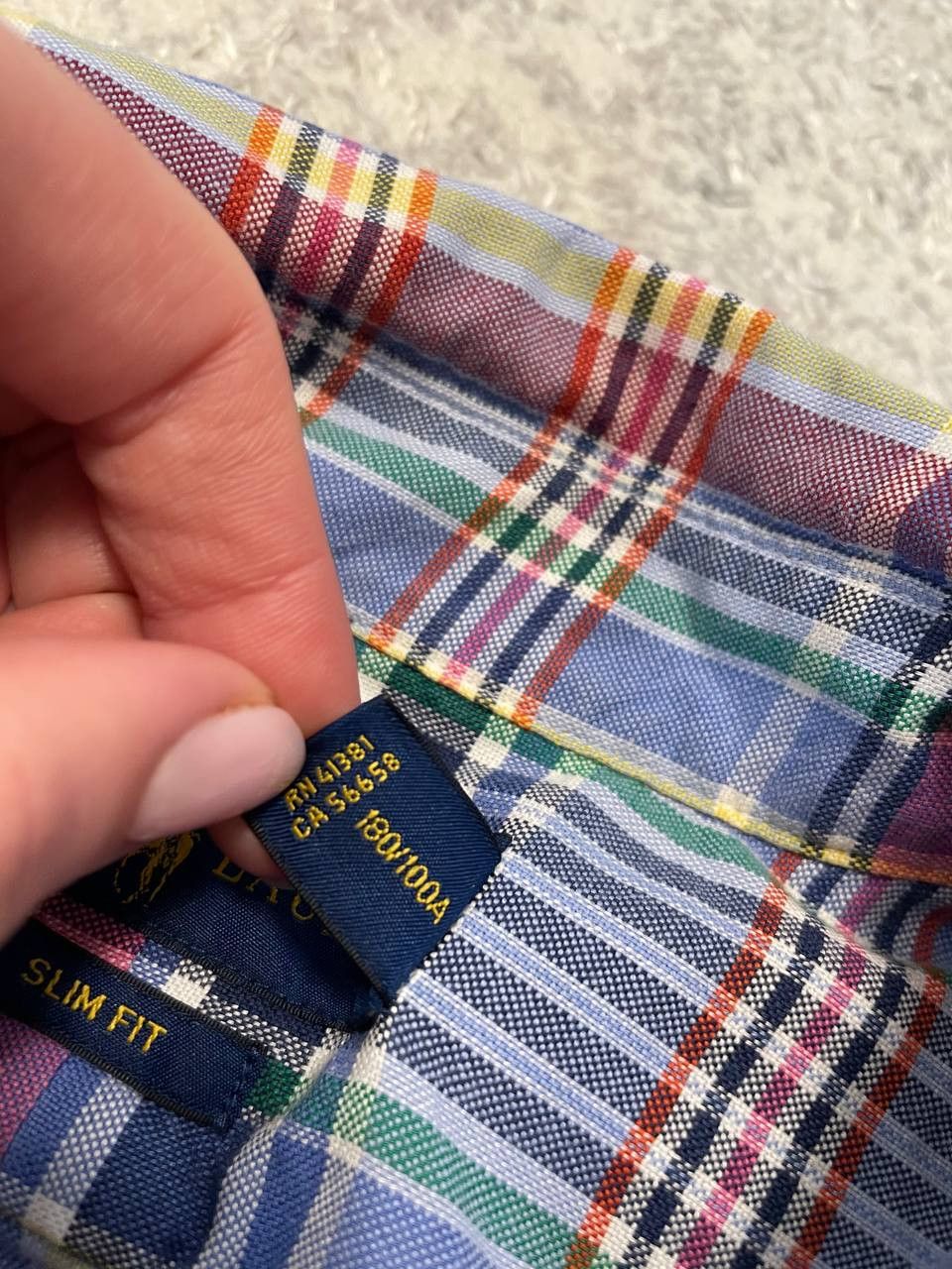 Ralph Lauren Ralph Lauren Slim Fit Plaid Shirt Mens Multicolor Button Size US L / EU 52-54 / 3 - 13 Thumbnail