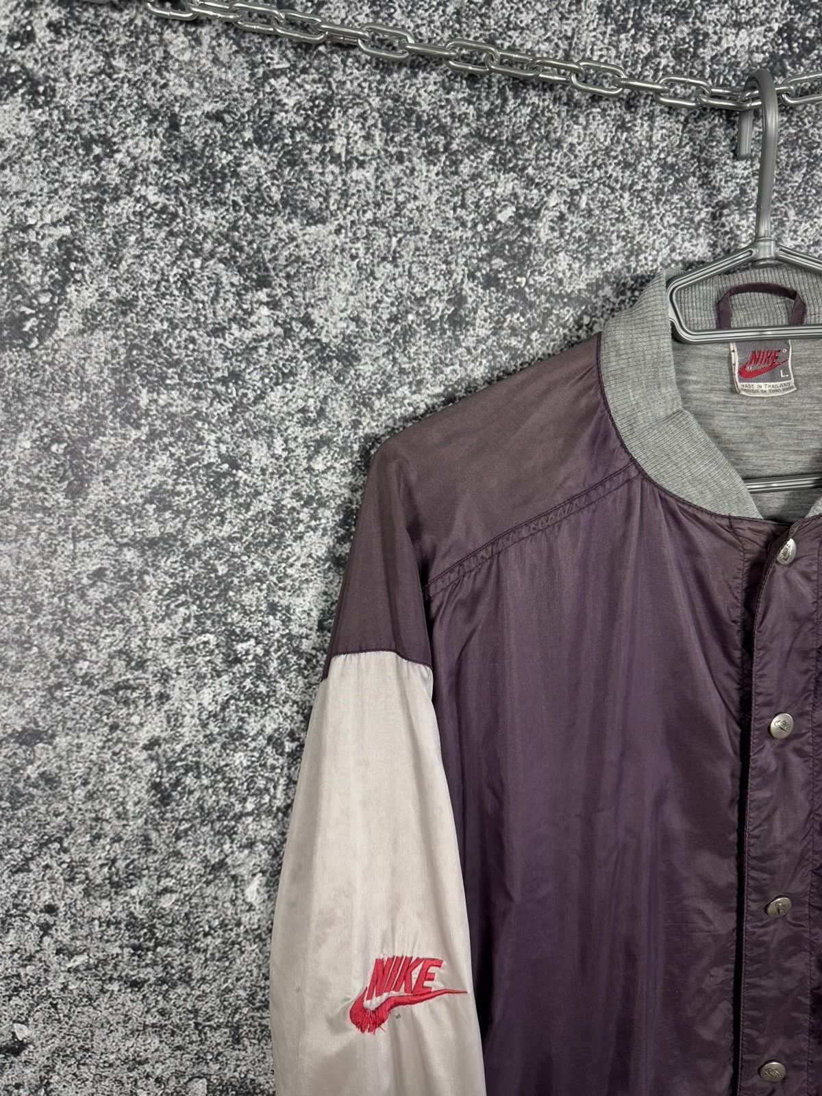 Nike Rare Nike Vintage 90s Bomber Jacket USA Logo Retro Size L Size US L / EU 52-54 / 3 - 3 Thumbnail