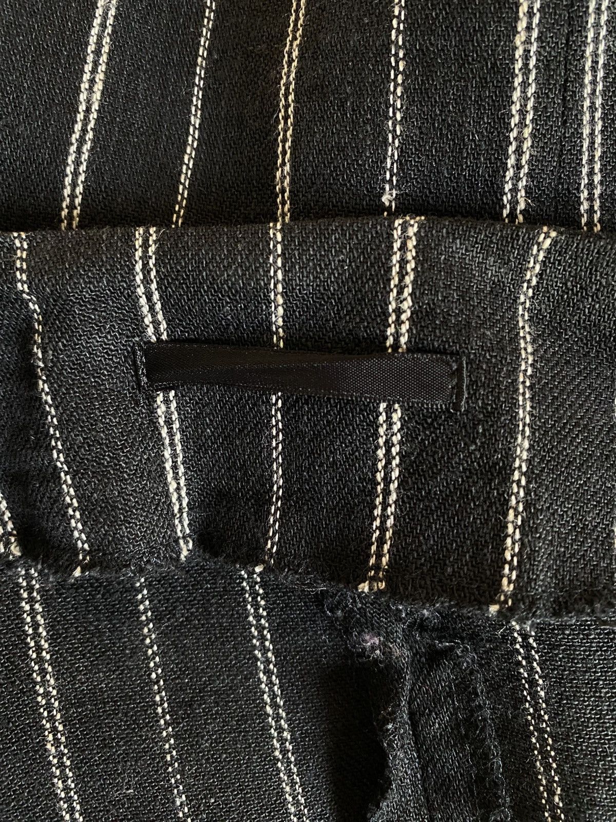 Japanese Brand Pinstripe V-neck Blazer Size XS / US 0-2 / IT 36-38 - 6 Thumbnail