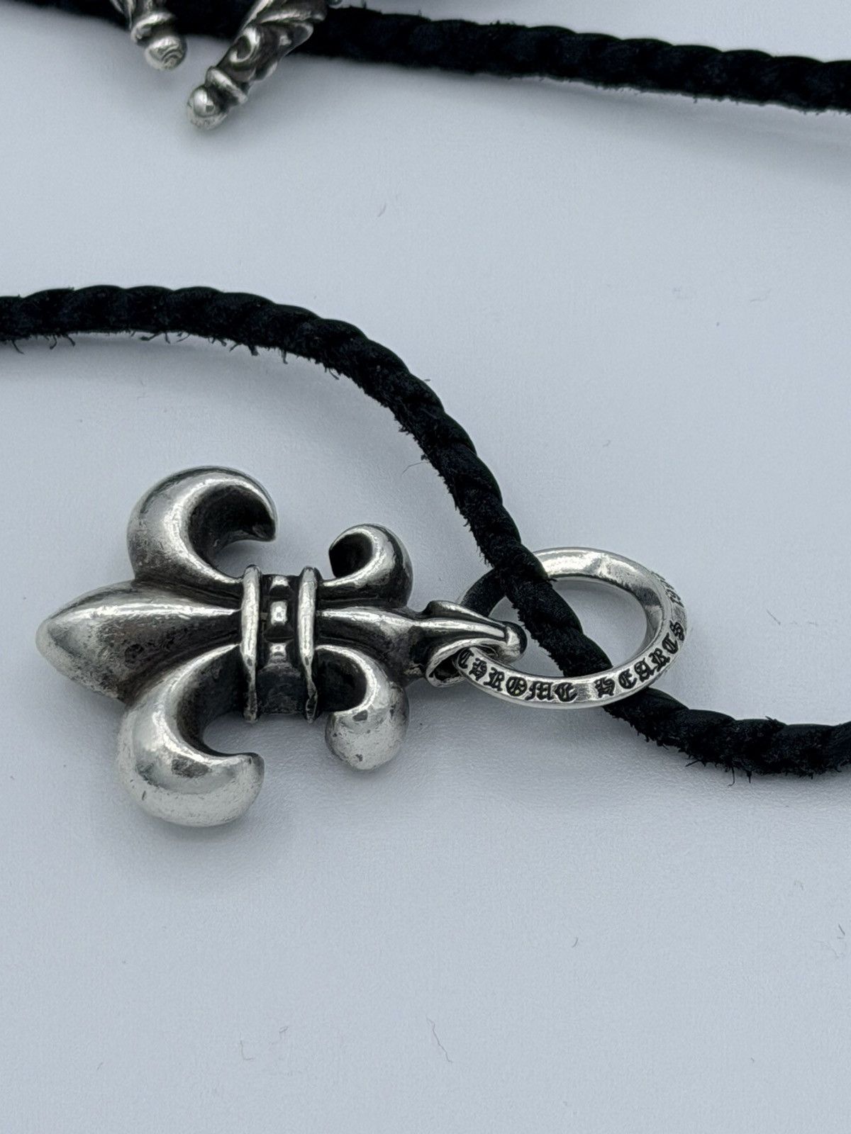 Chrome Hearts Chrome Hearts Leather Fleur de Lis Pendant Necklace Size ONE SIZE - 5 Thumbnail