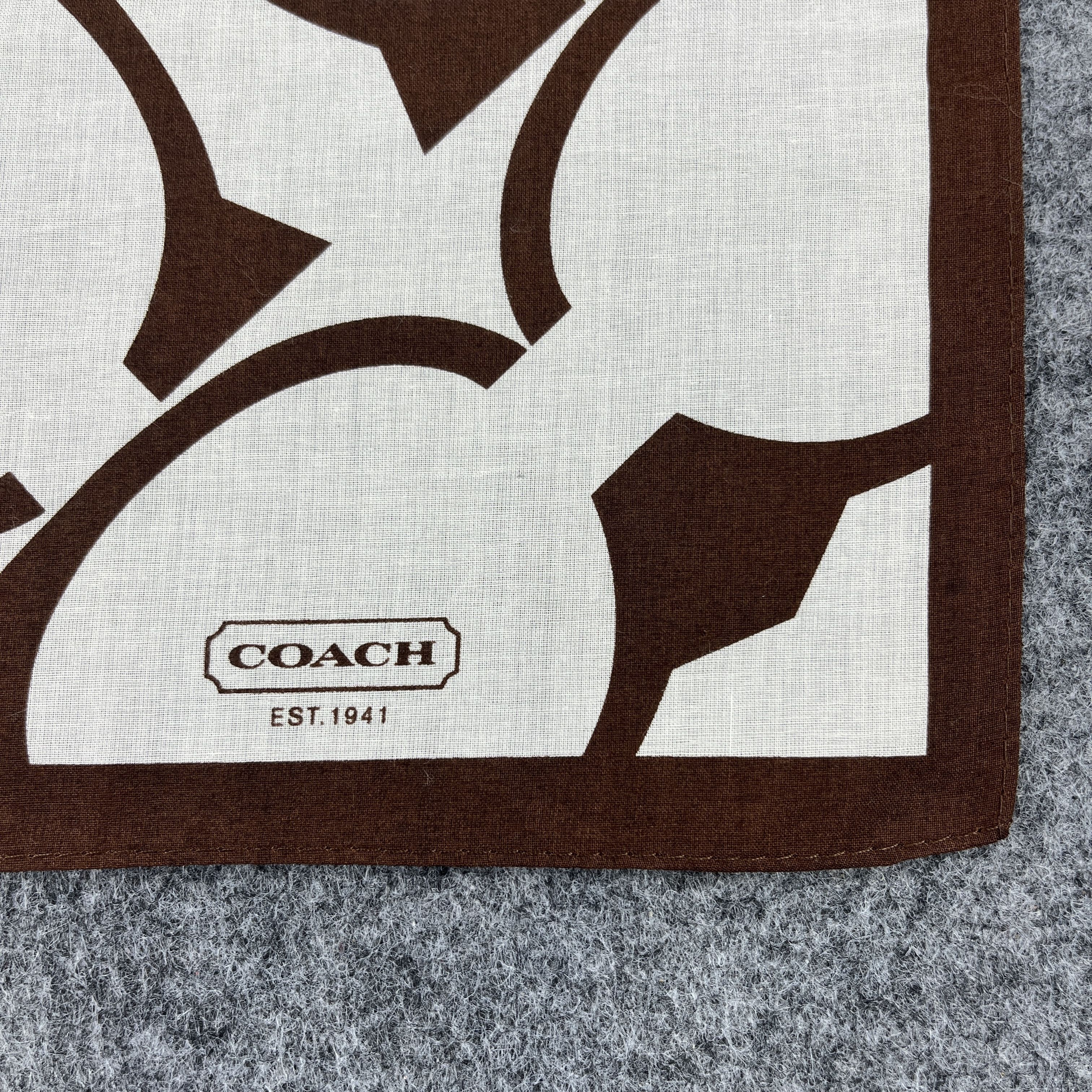 Vintage Coach Handkerchief / Bandana / Neckerchief B883 Size ONE SIZE - 3 Thumbnail