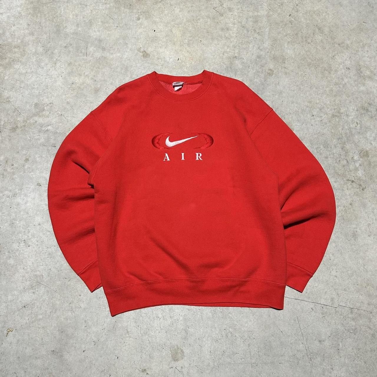 Nike Red Nike Air crewneck sweatshirt XL Size US XL / EU 56 / 4 - 1 Thumbnail