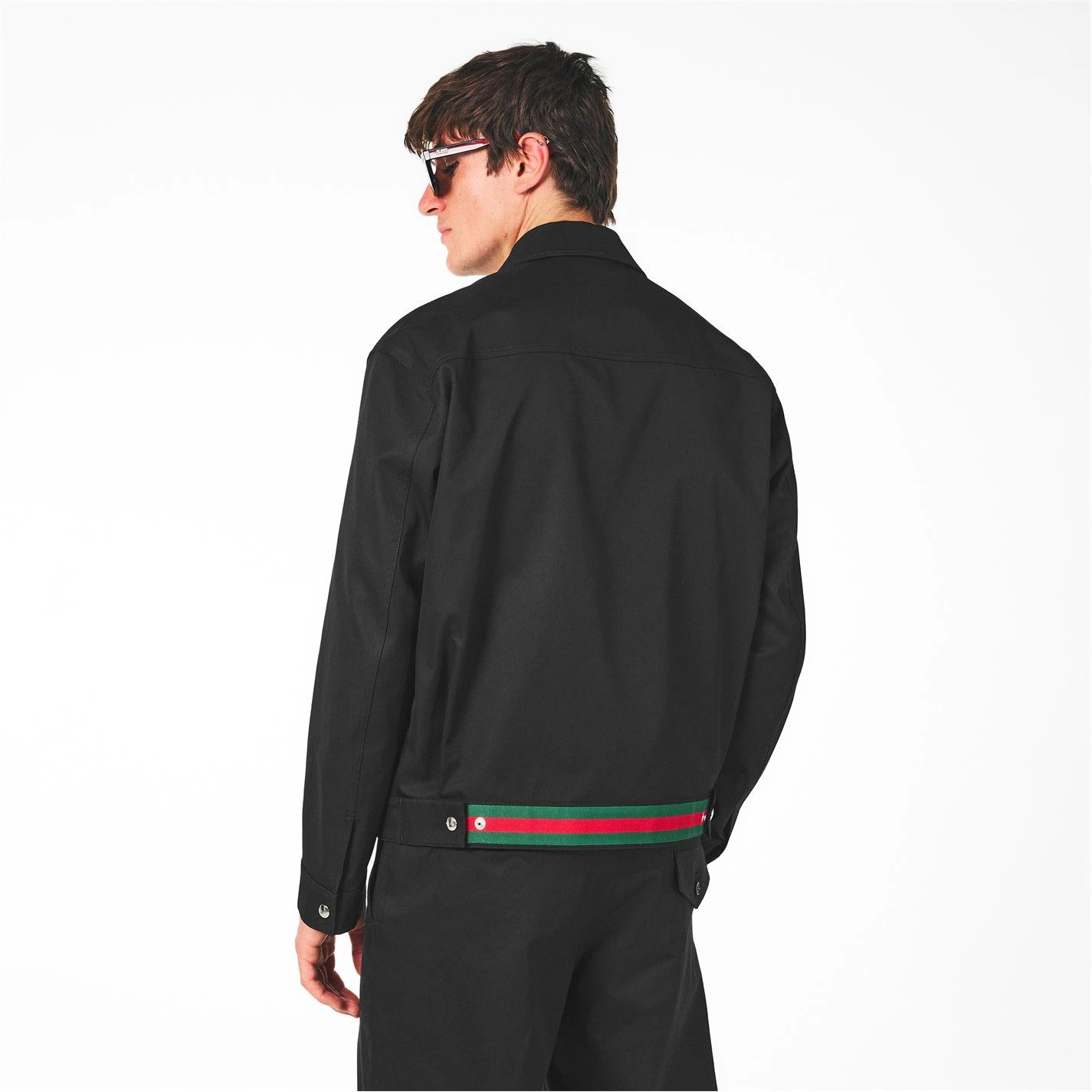 Gucci o1g2r1mq0426 Cotton Twill Jacket in Black Size US M / EU 48-50 / 2 - 5 Thumbnail
