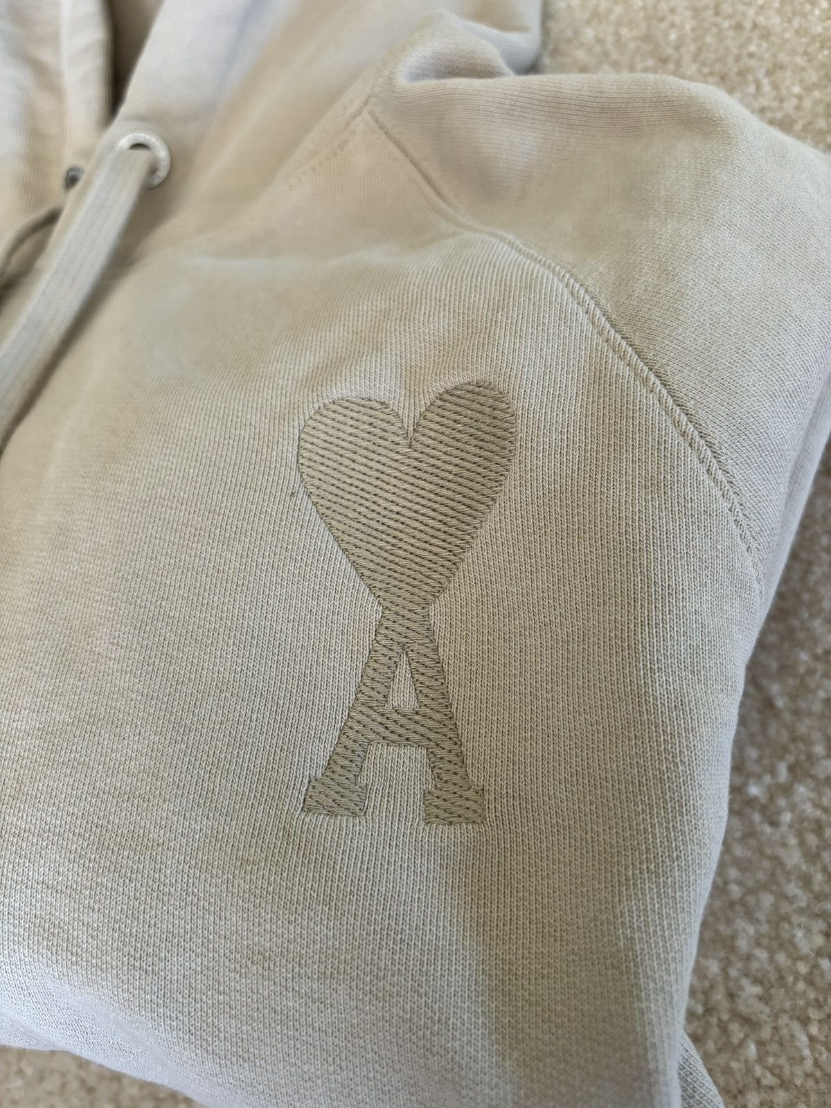 image of Ami De Coeur Hoodie in Beige, Men's (Size Medium)
