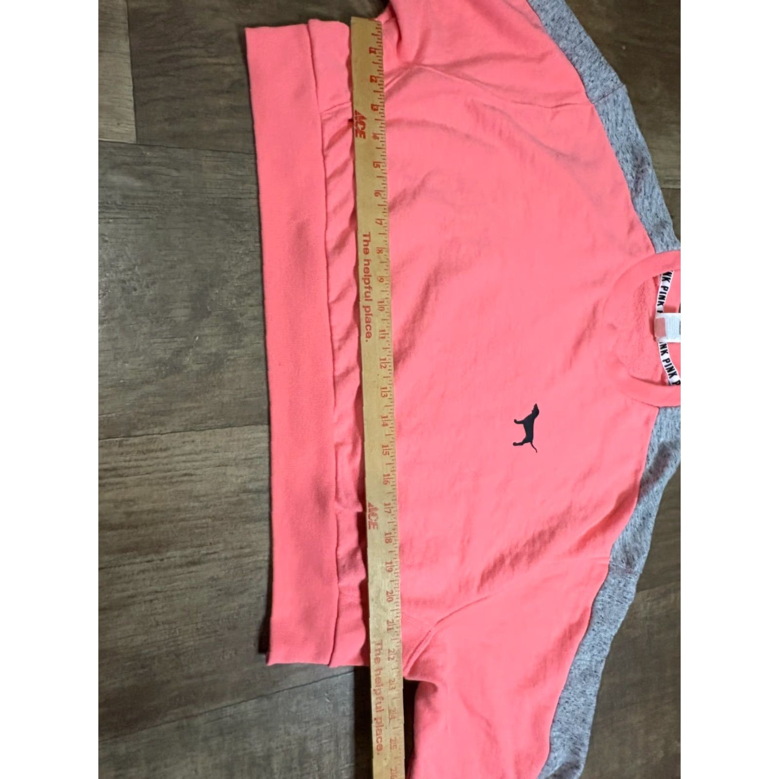 Victoria's Secret Victoria Secret PINK Women Sweater Large Cropped Pink Sweatshirt Pullover Womens Size L / US 10 / IT 46 - 3 Thumbnail