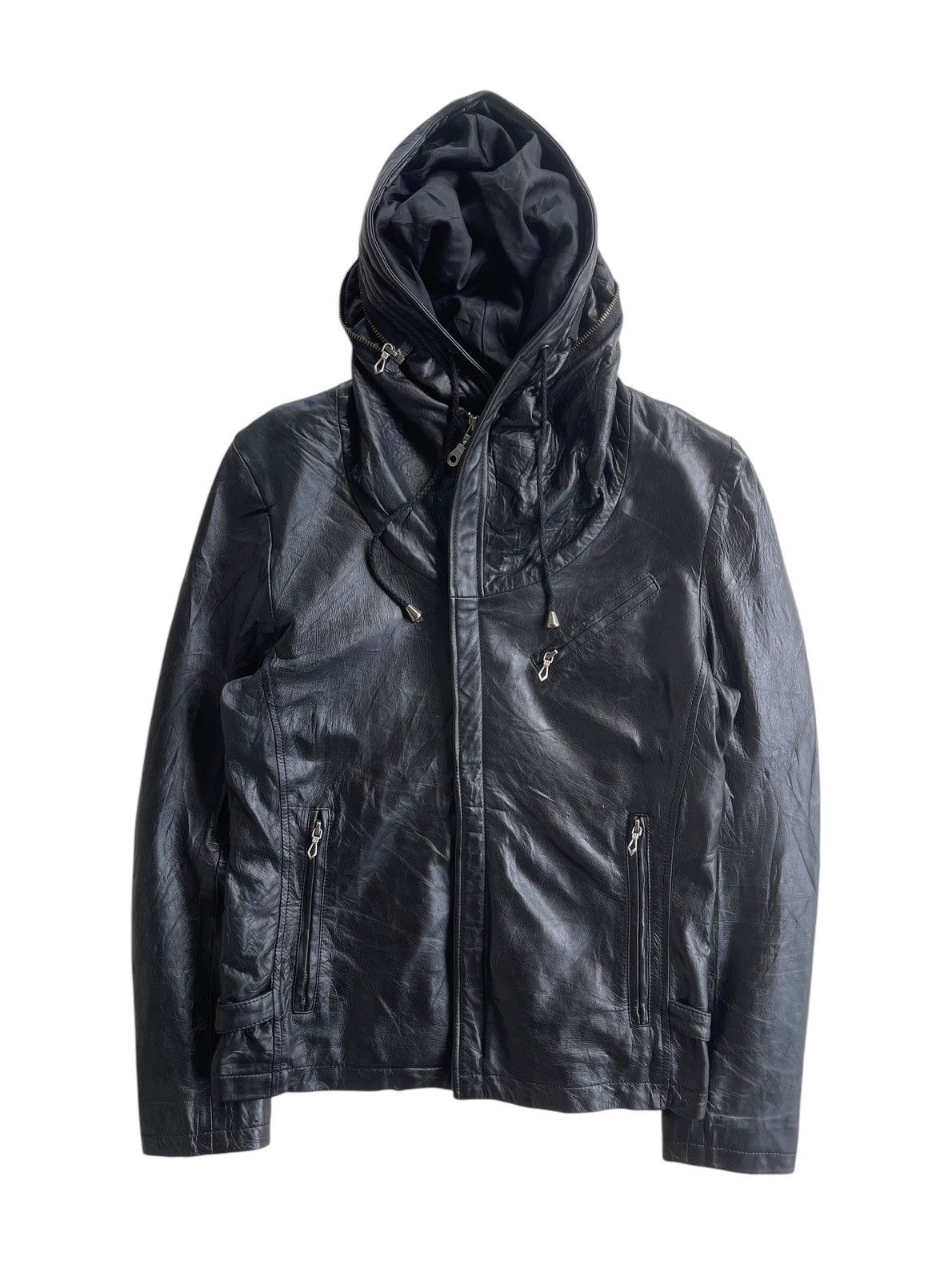Japanese Brand HARUF Sheepskin Bono Hooded LGB Style Jacket Size L / US 10 / IT 46 - 4 Thumbnail