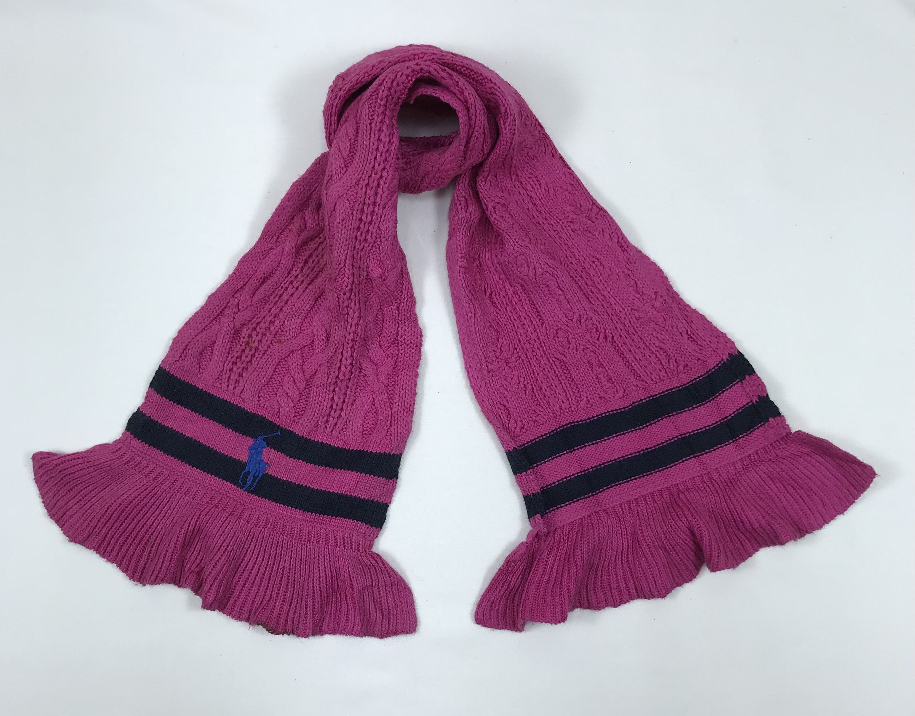 Polo Ralph Lauren Polo Ralph Lauren Knit Scarf / Muffler / Wool Size ONE SIZE - 4 Thumbnail