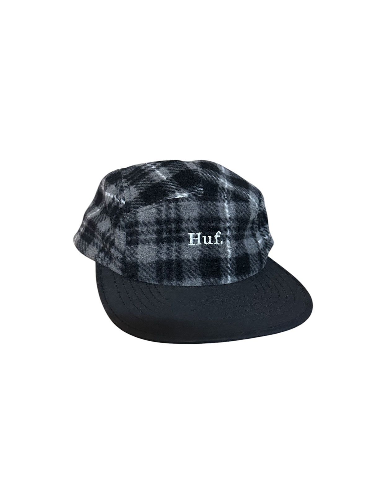 Huf × Stussy Huf Worldwide 5 Panel Checkered Wool Cap Dime Stussy Skate Size ONE SIZE - 1 Thumbnail