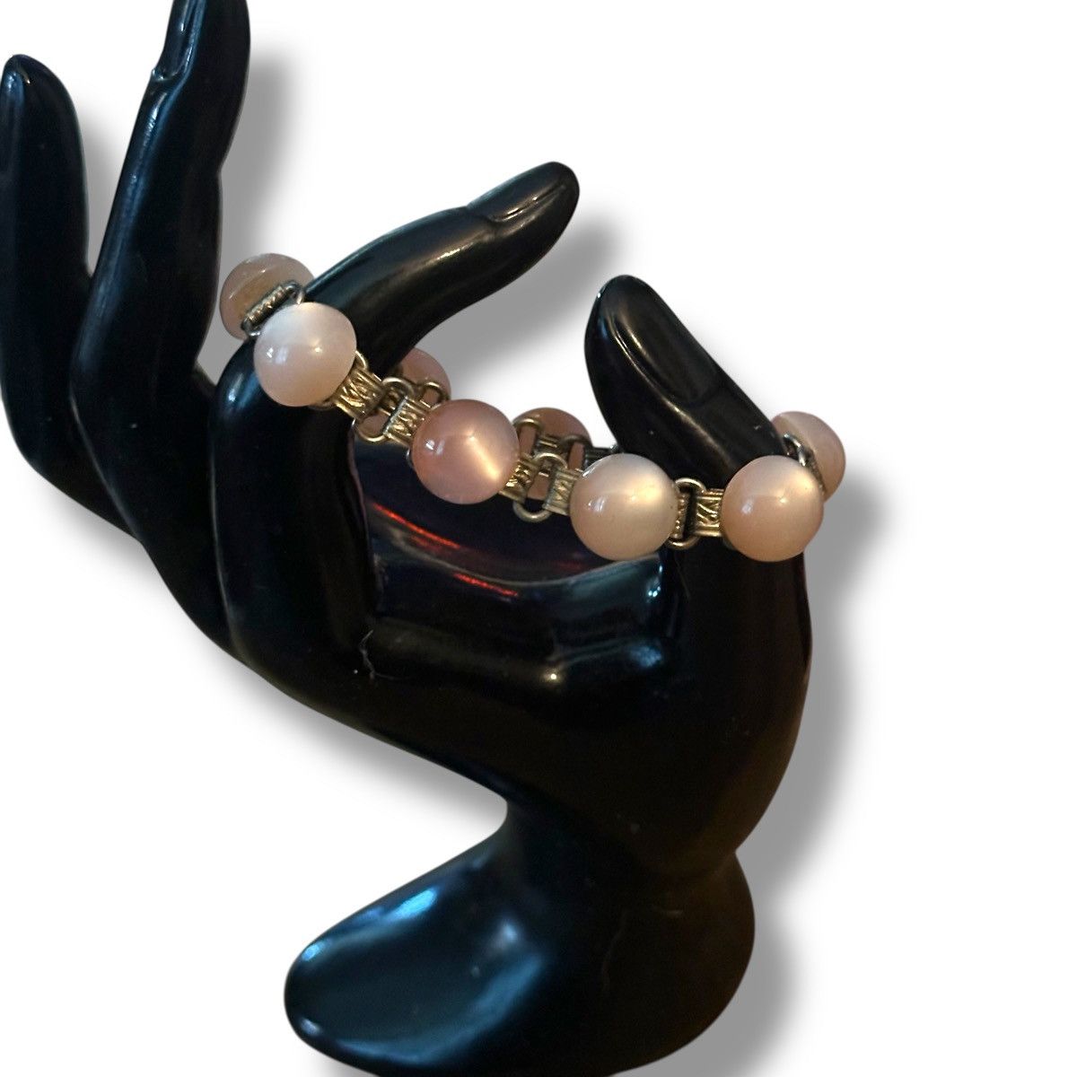 Vintage Vintage pink moonstone link bracelet Size ONE SIZE - 3 Thumbnail