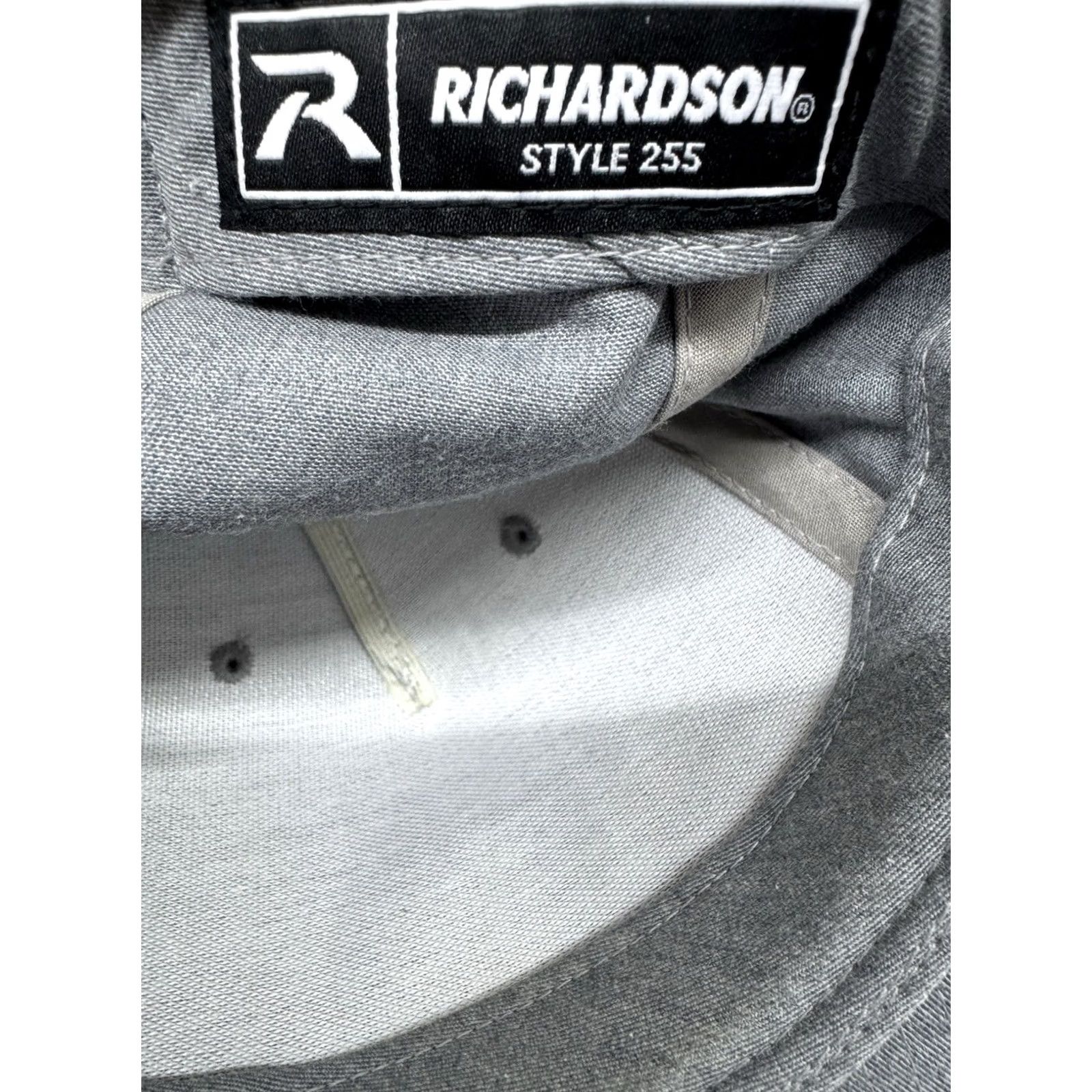 Vintage Richardson Scotish Crest Lion Shield ES Embroidered Patch Logo Cap Hat Gray Snapback One Size Mens Size ONE SIZE - 4 Thumbnail