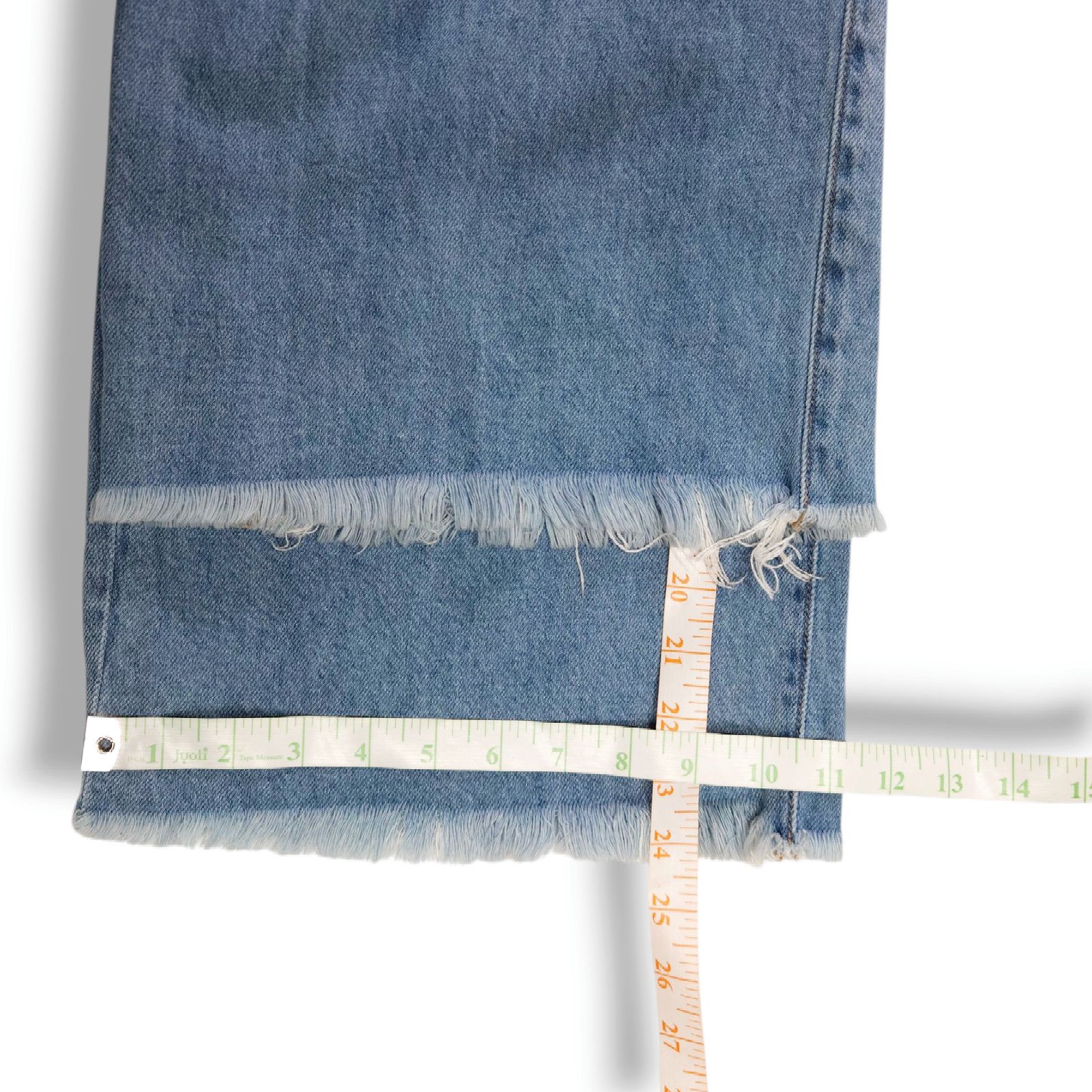 Other EUC Vervet Olivia Distressed Crop Wide Leg Jeans Sz. 26x24 Size 26" / US 2 / IT 38 - 9 Thumbnail
