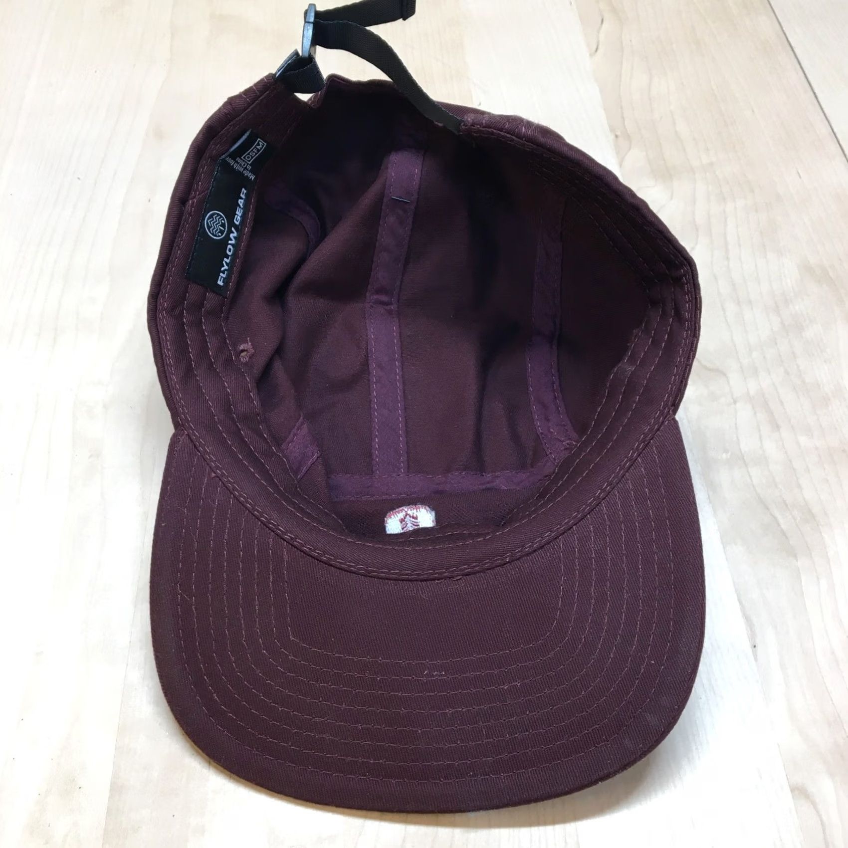 Flylow Flylow Dragon Cap 5 Panel Hat Maroon Red Strapback NWT Outdoors Climbing Mens One Size Adjustable Hat Size ONE SIZE - 6 Thumbnail