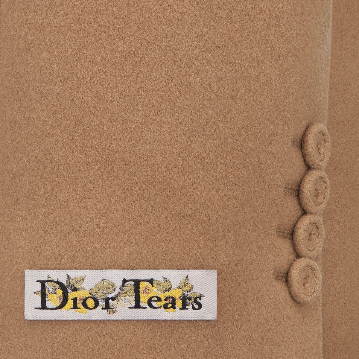 Dior o1w1db11024 Dior Tears Bar Coat in Beige Size US XXL / EU 58 / 5 - 4 Thumbnail