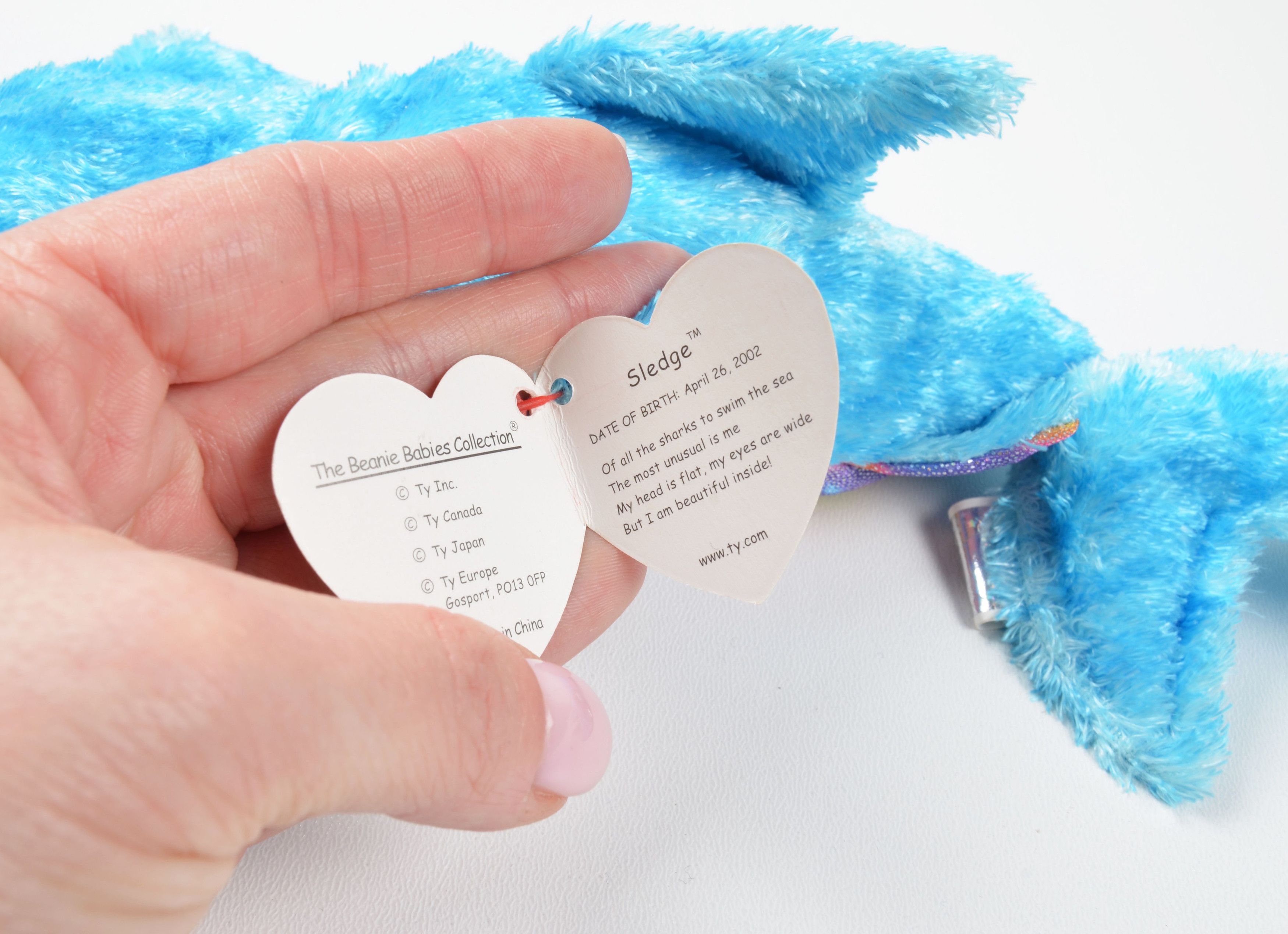 Other Ty Beanie Babies Sledge Hammerhead Shark Plush 2002 Size ONE SIZE - 4 Thumbnail
