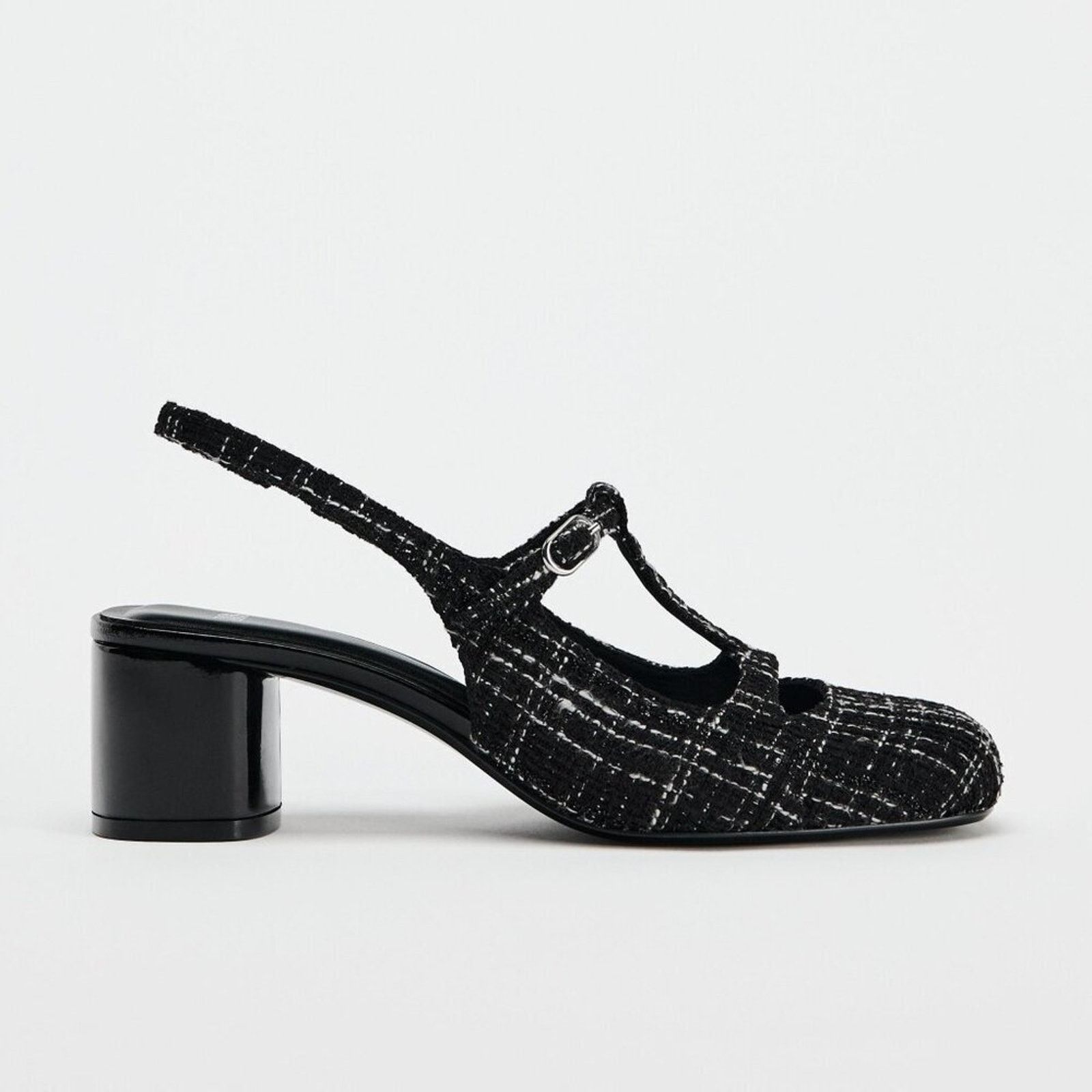 Zara RARE!!! ZARA Textured Slingbacks NWT Size US 8 / IT 38 - 6 Thumbnail